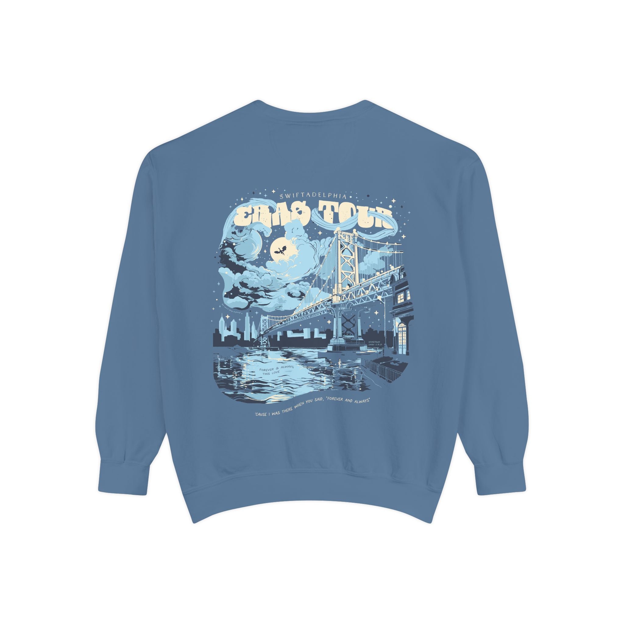 Night Two Swiftadelphia Skyline Eras Tour Crewneck
