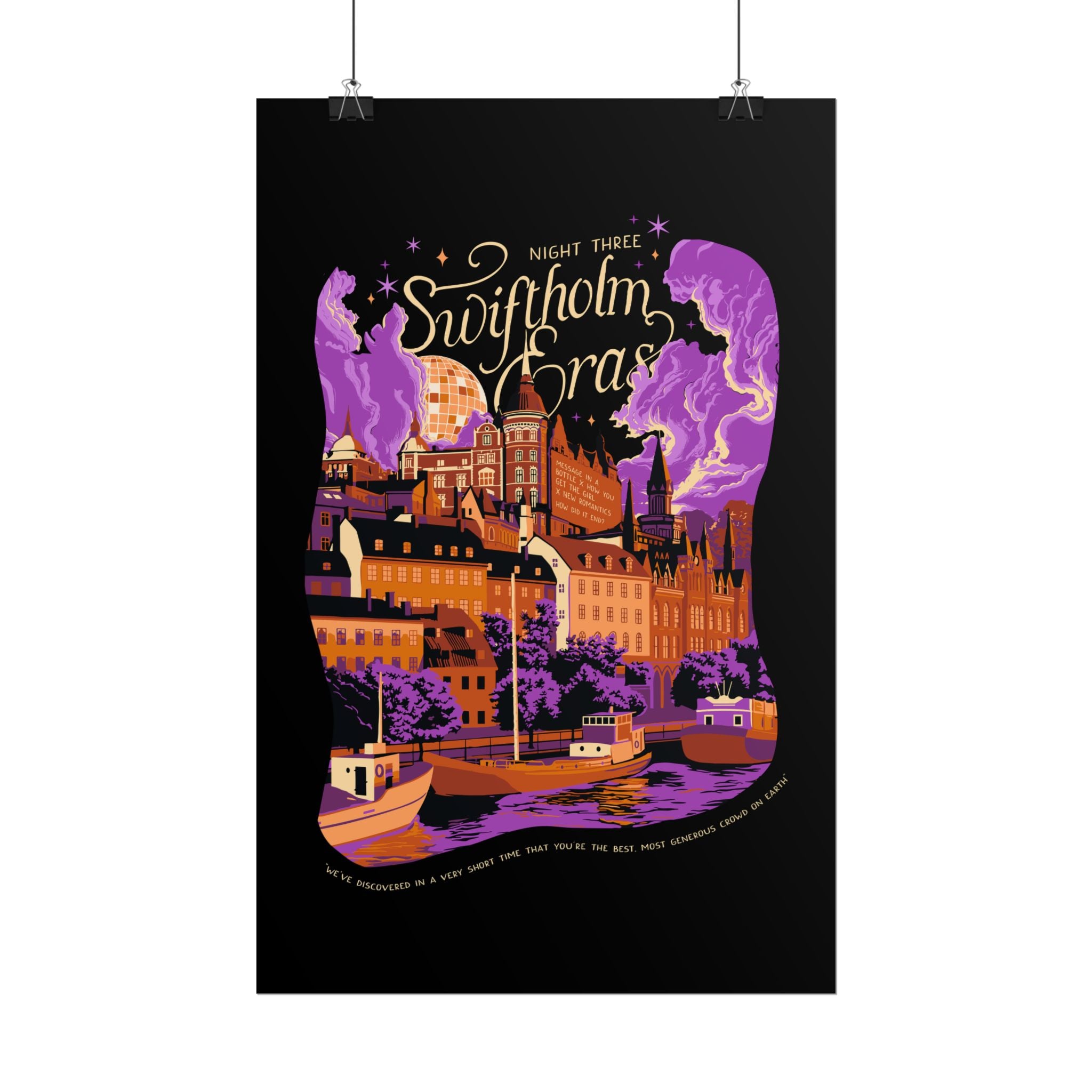 Black Night Three Swiftholm Eras Poster
