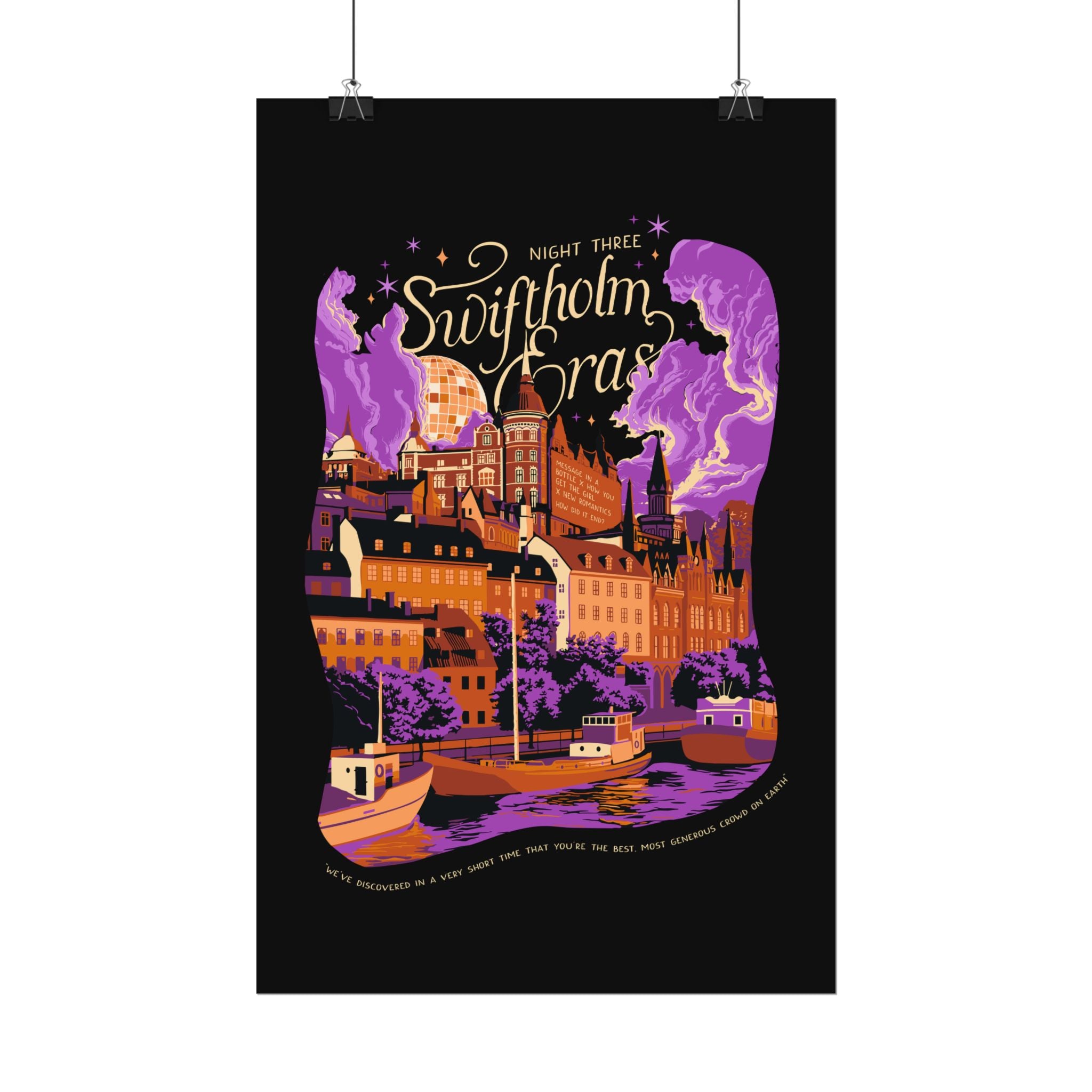 Black Night Three Swiftholm Eras Poster