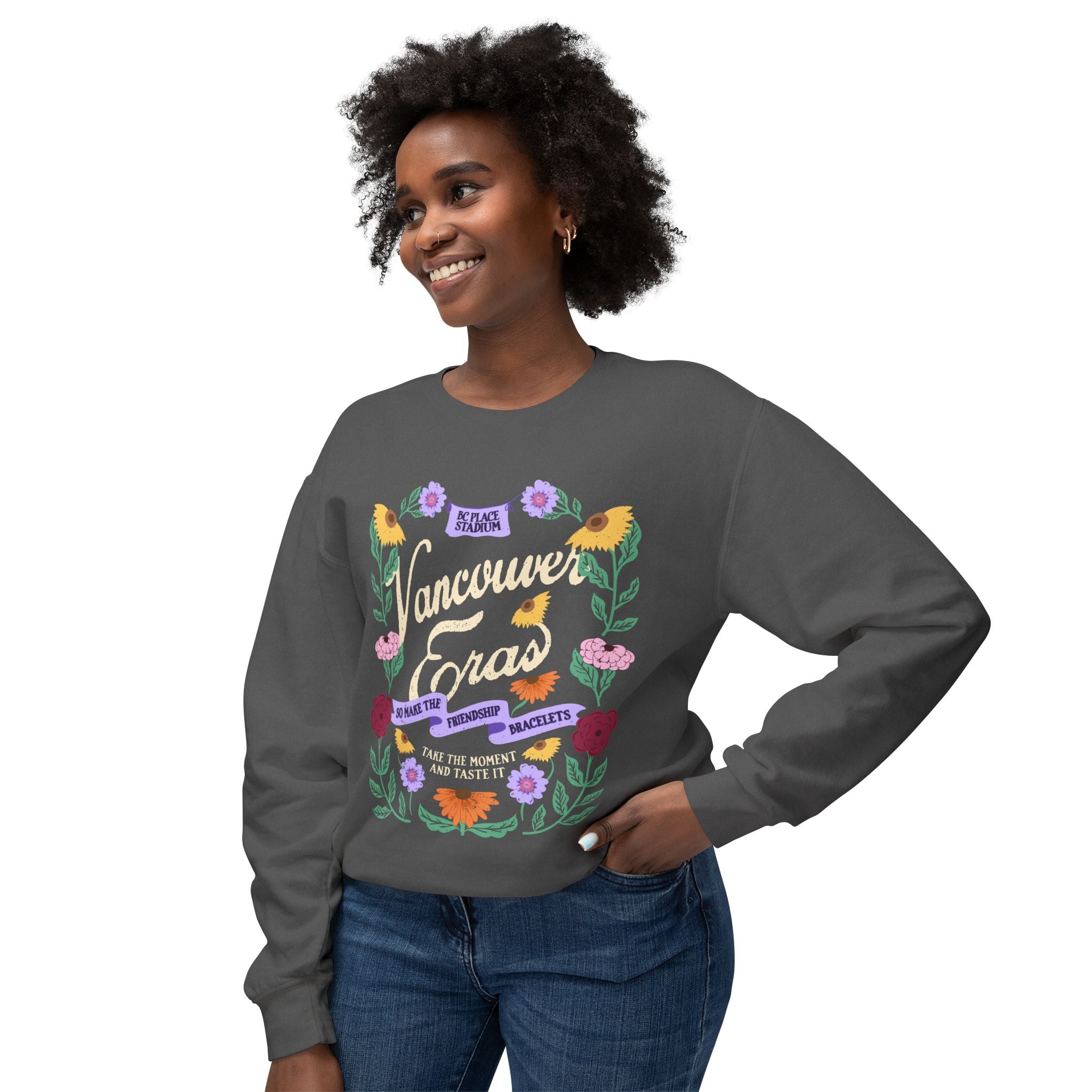 Vancouver Eras Floral Surprise Song Piano Lightweight Crewneck