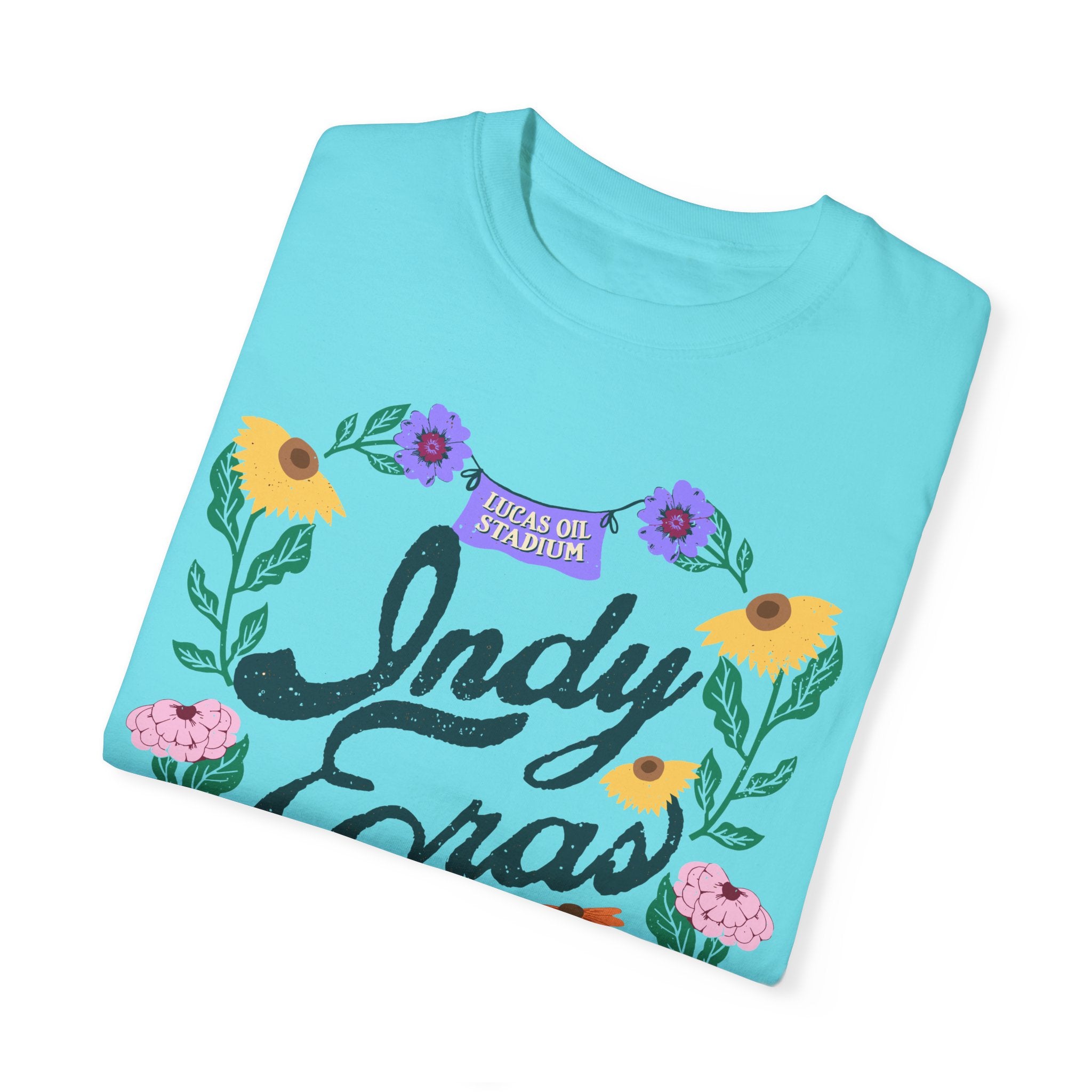 Indy Eras Tour  Floral Piano Comfort Colors Tee