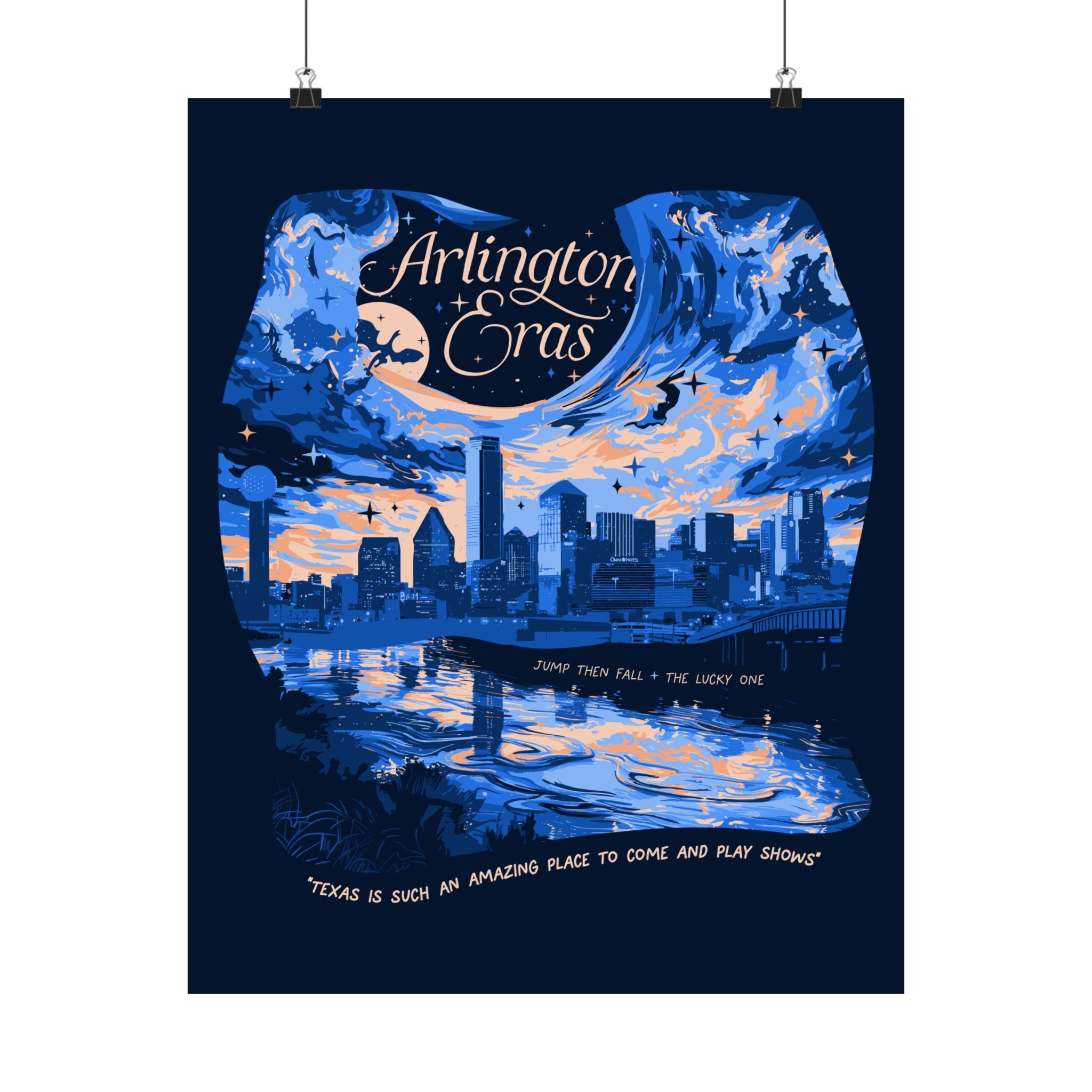 Navy Night Three Arlington Eras Tour Poster