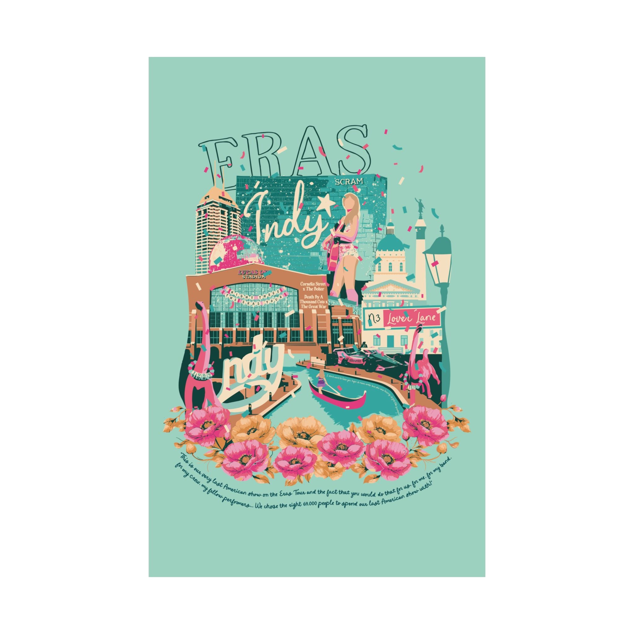Mint Indianapolis Eras Night Three Poster