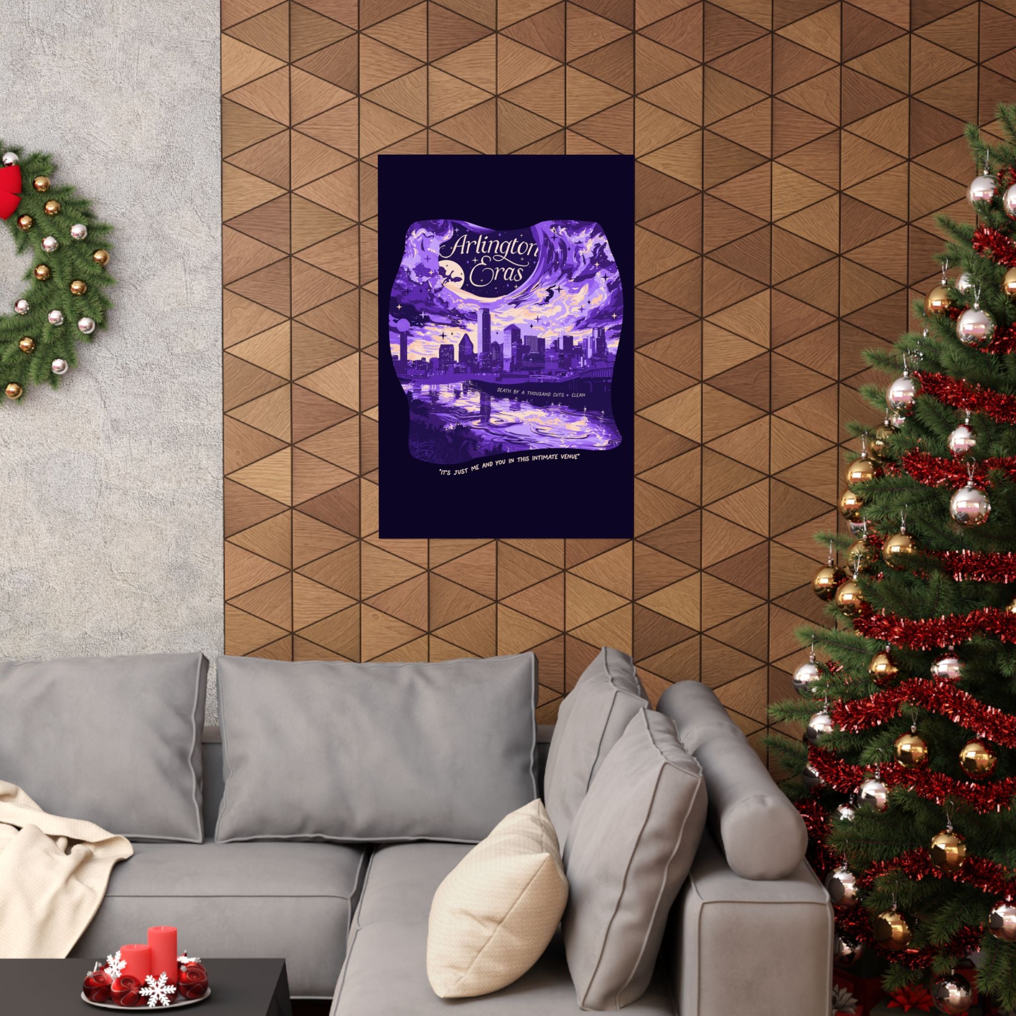 Purple Night Two Arlington Eras Tour Poster