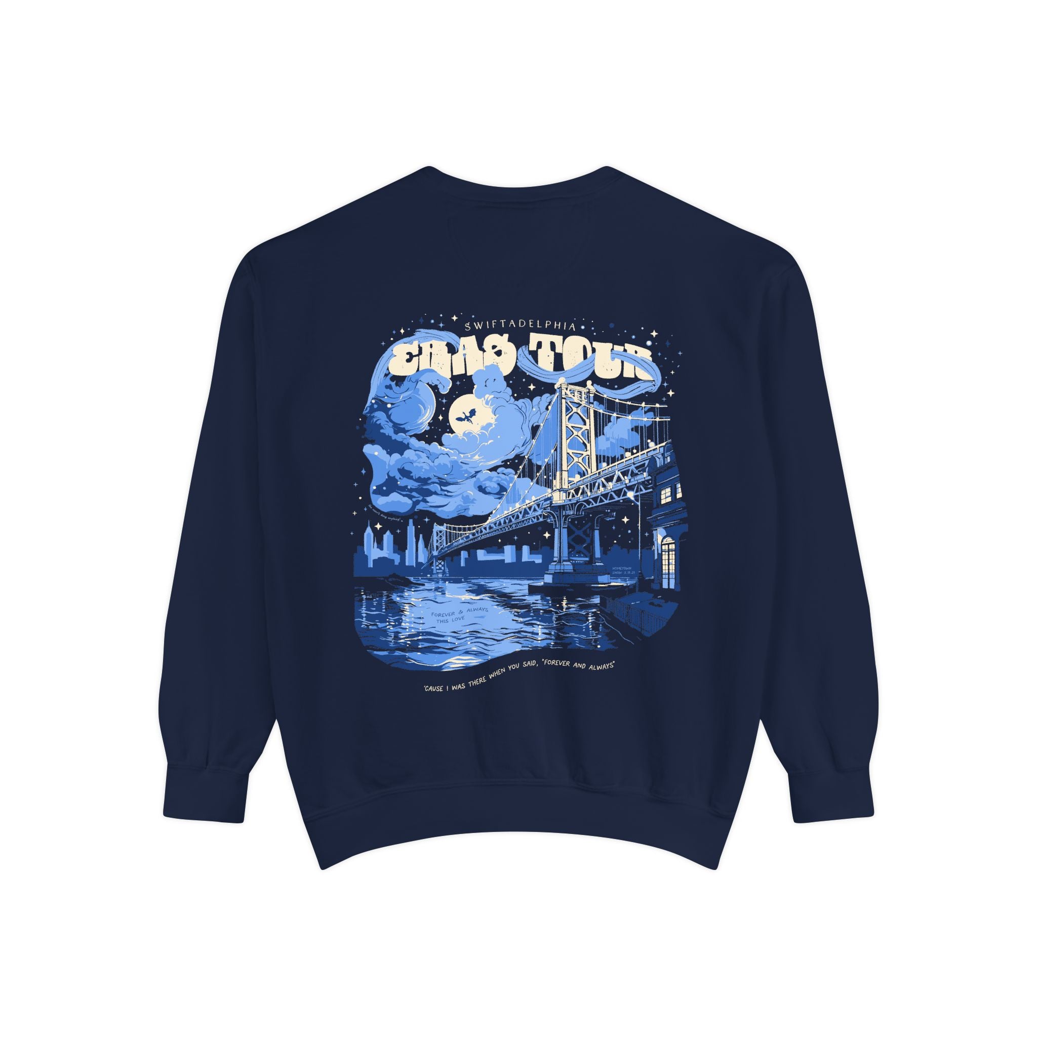 Night Two Swiftadelphia Skyline Eras Tour Crewneck