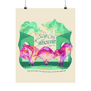 Green Surprise Song Dress Night Poster Glendale Eras Tour Poster