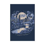 Night One Nashville Eras Tour Skyline Navy Poster