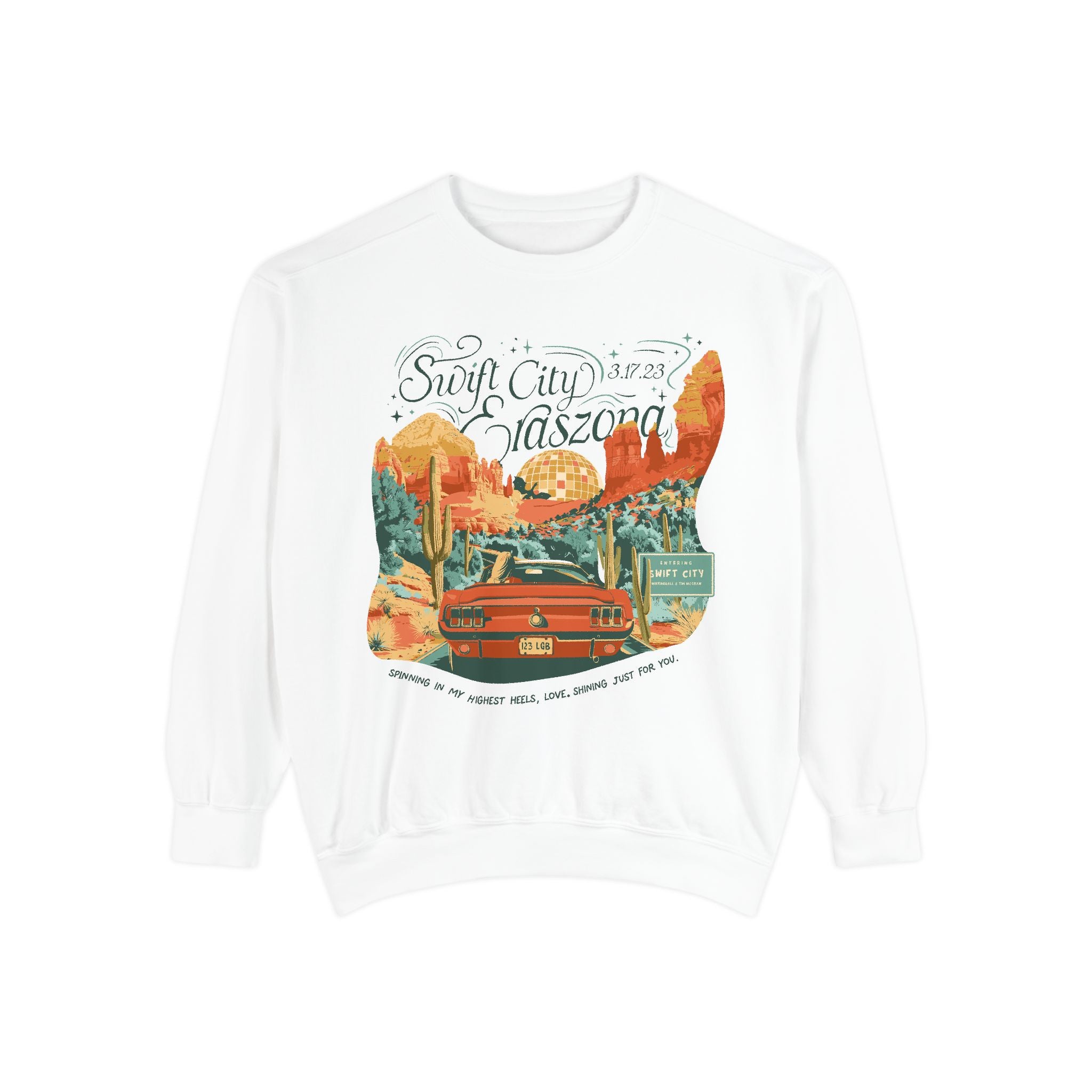 Night One Sedona Drive Eraszona Tour Crewneck