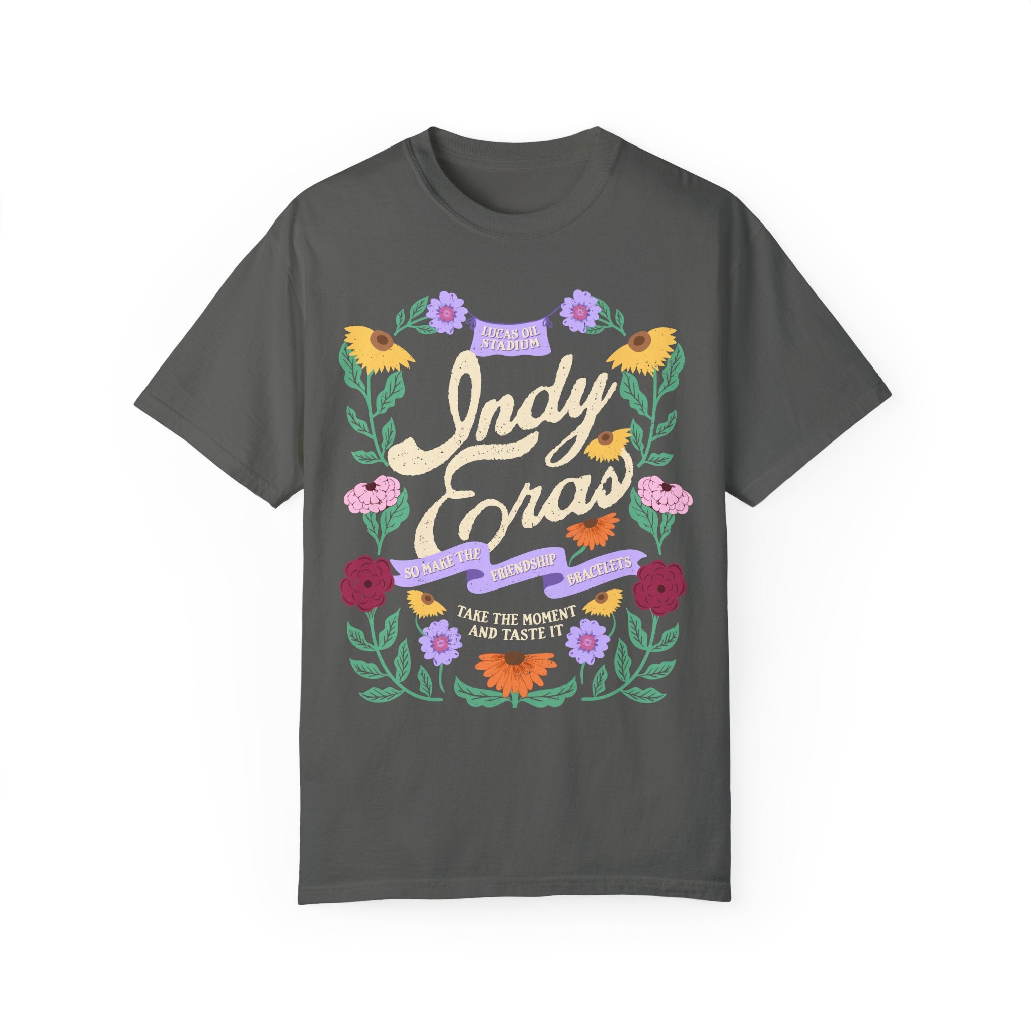 Indy Eras Tour  Floral Piano Comfort Colors Tee