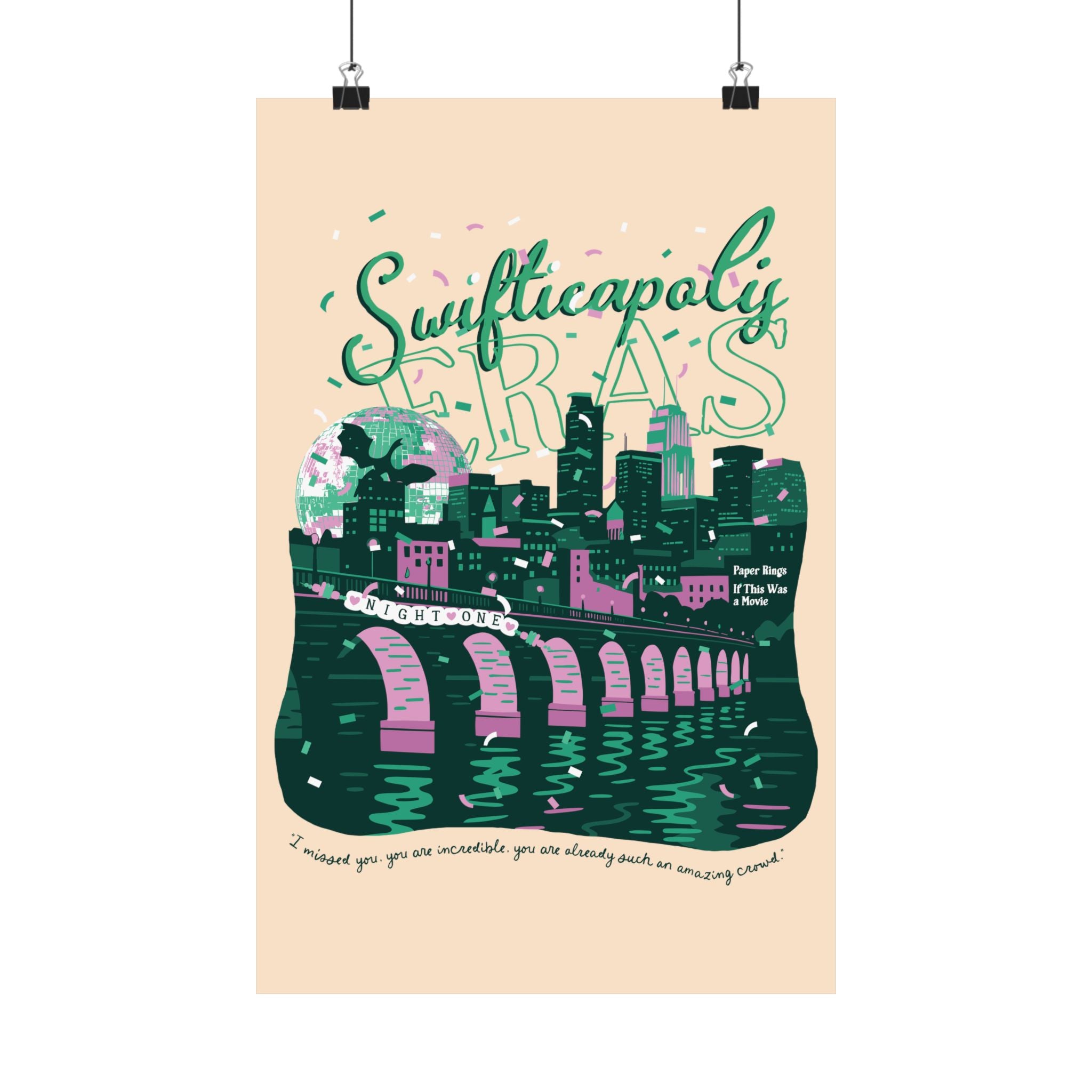 Ivory Minneapolis Eras Night One Poster