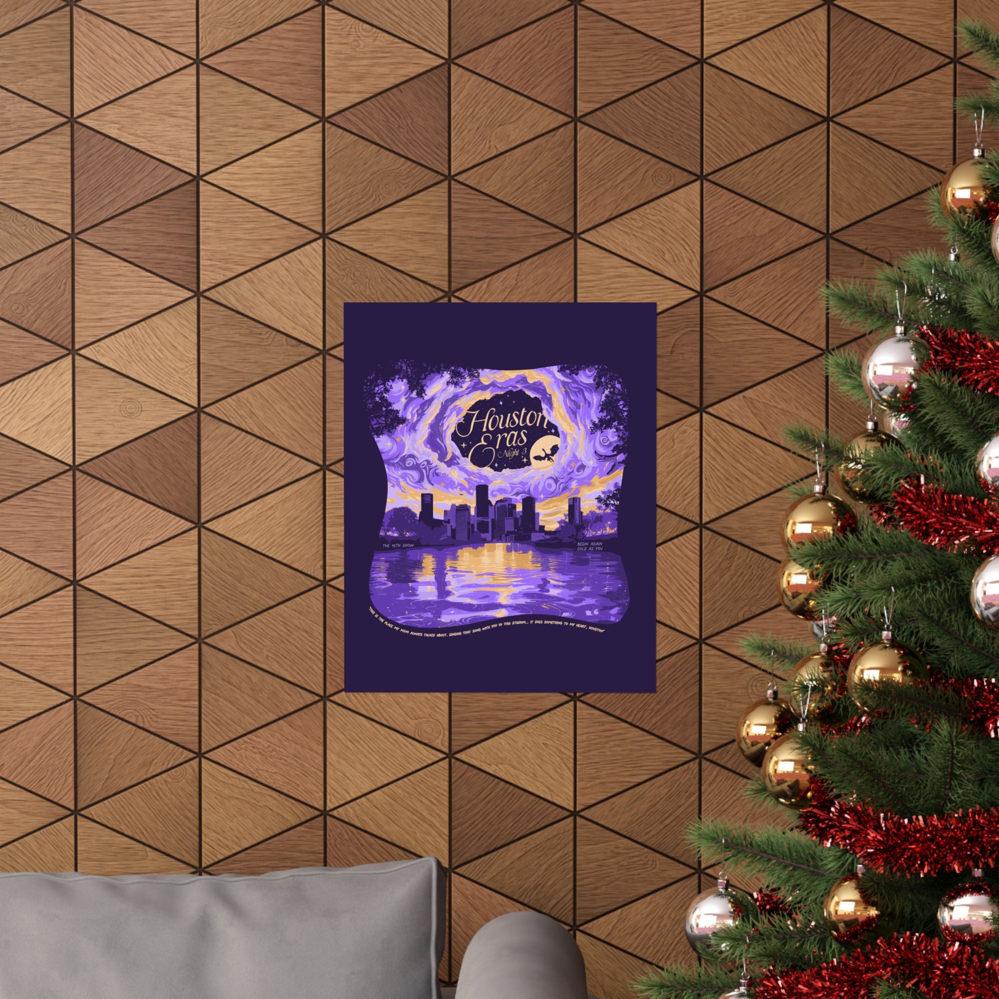 Purple Night Three Houston Eras Poster