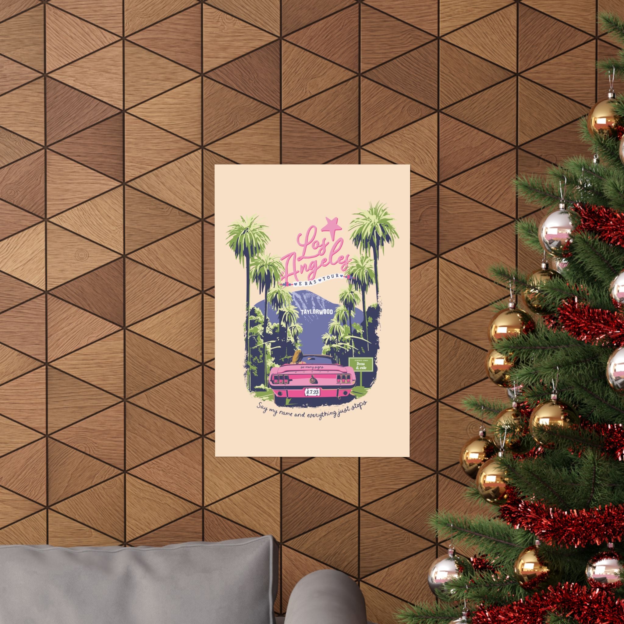 Los Angeles Eras Night Four Taylorwood Poster