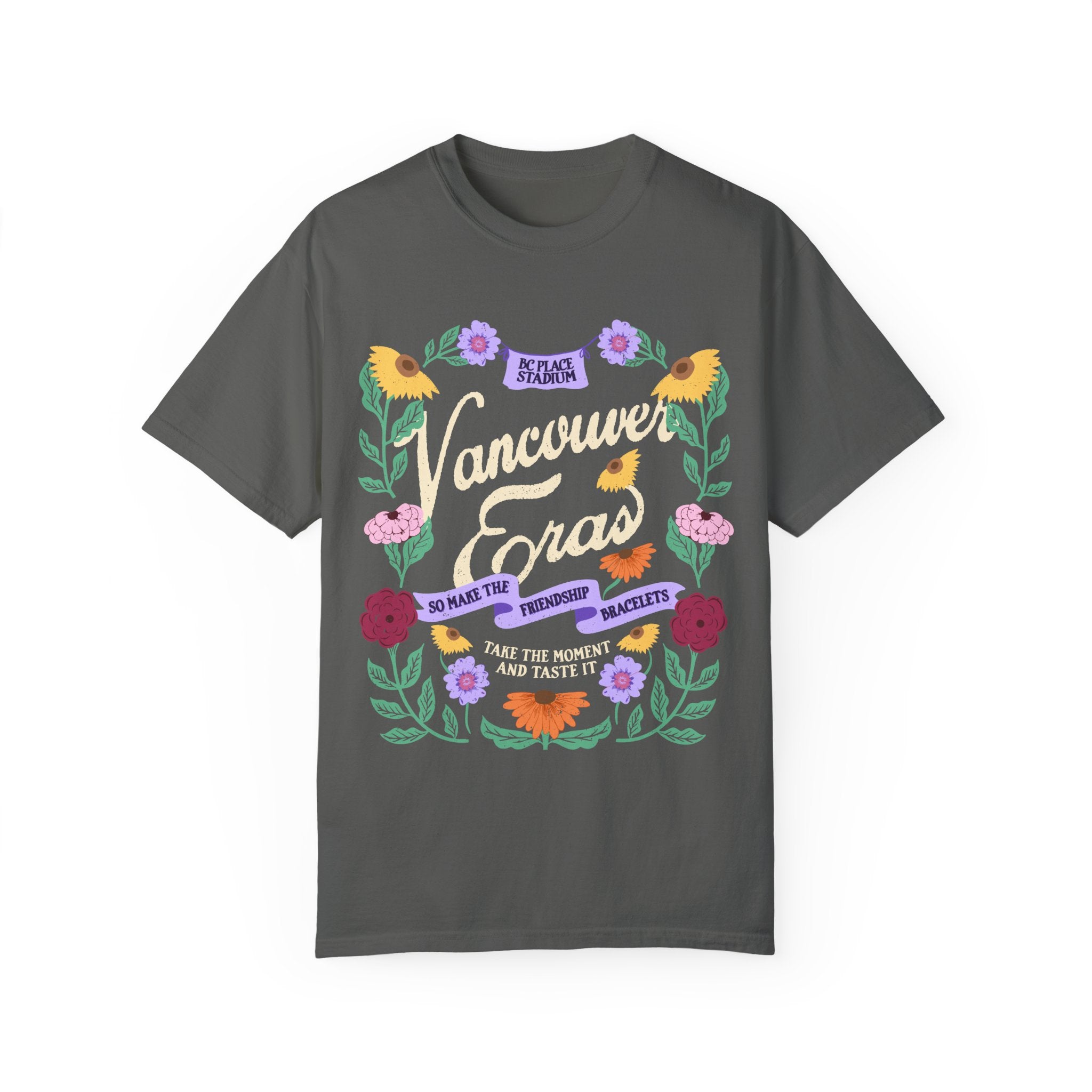 Vancouver Eras Tour Floral Surprise Song Piano Comfort Colors Tee