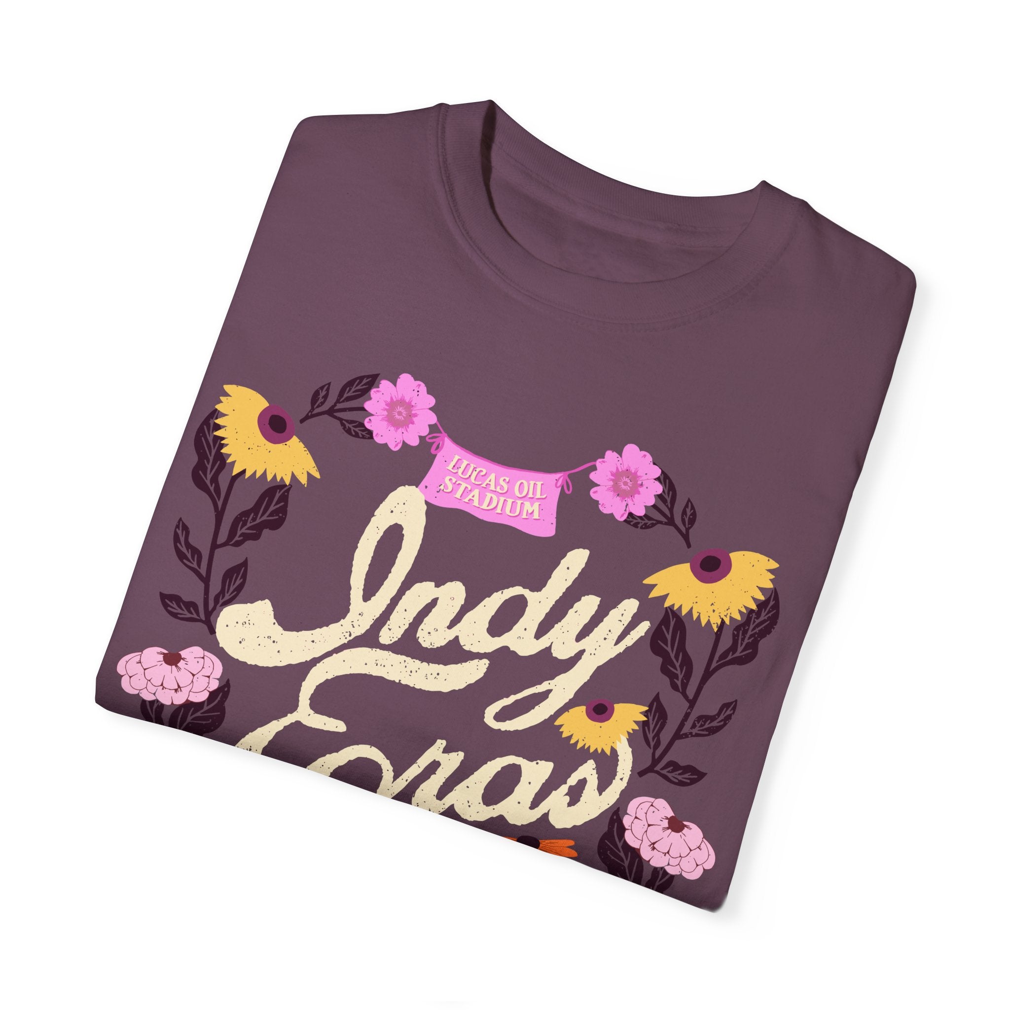 Indy Eras Tour  Floral Piano Comfort Colors Tee