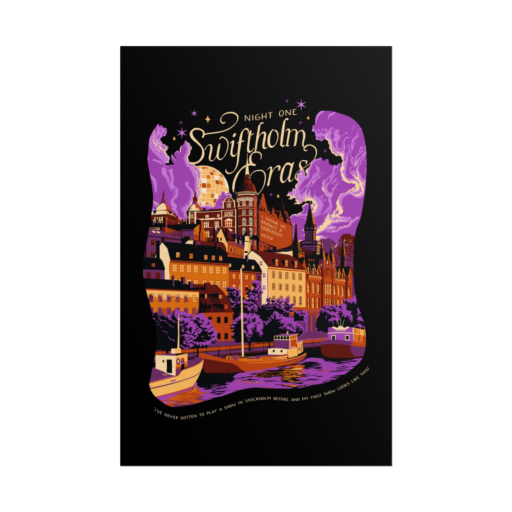Black Night One Swiftholm Eras Poster