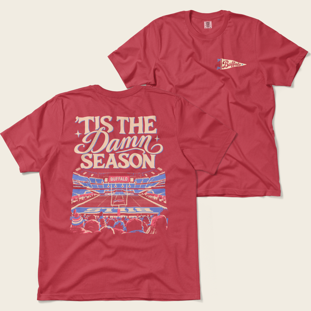 ’Tis the Damn Season Buffalo Tee in Red