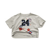 24 Varsity Crop Top