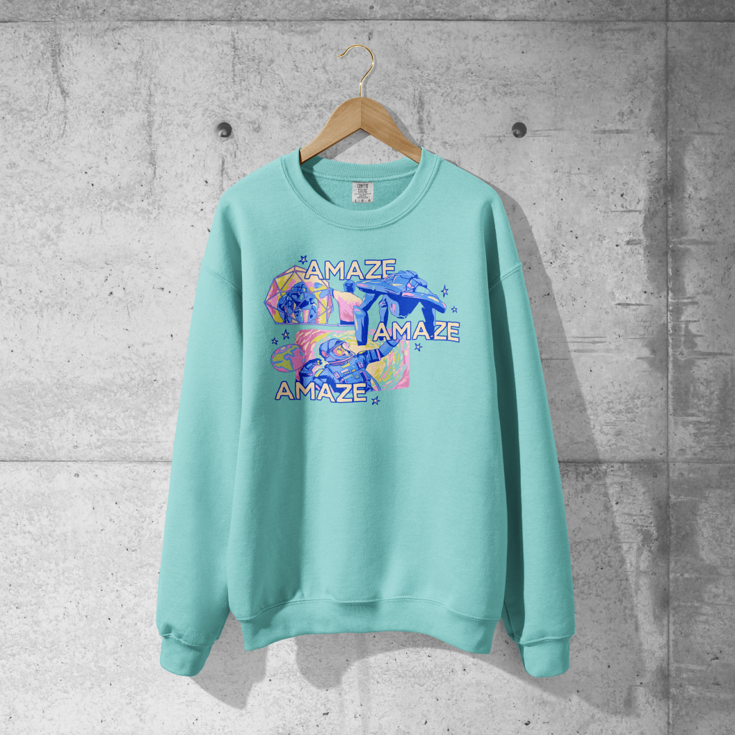 Amaze Amaze Amaze Lightweight Crewneck