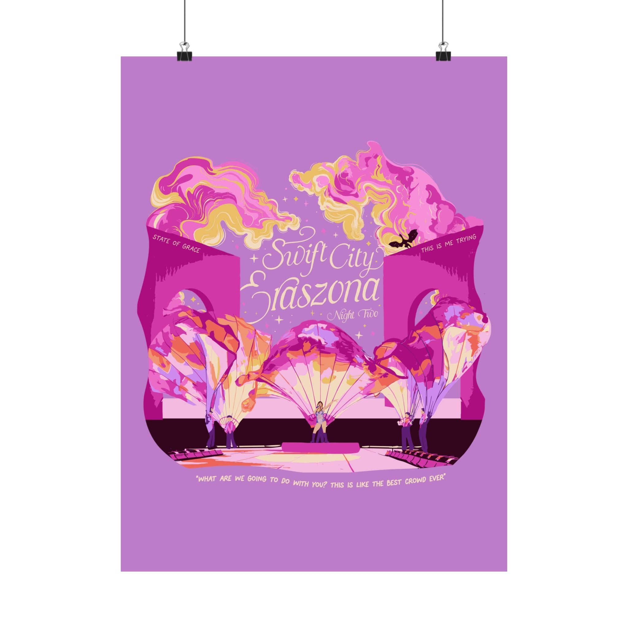 Purple Night Two Glendale Eras Poster