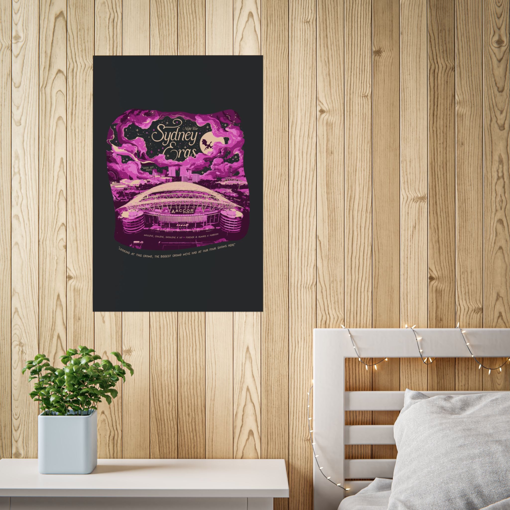 Black Night Four Sydney Eras Tour Poster