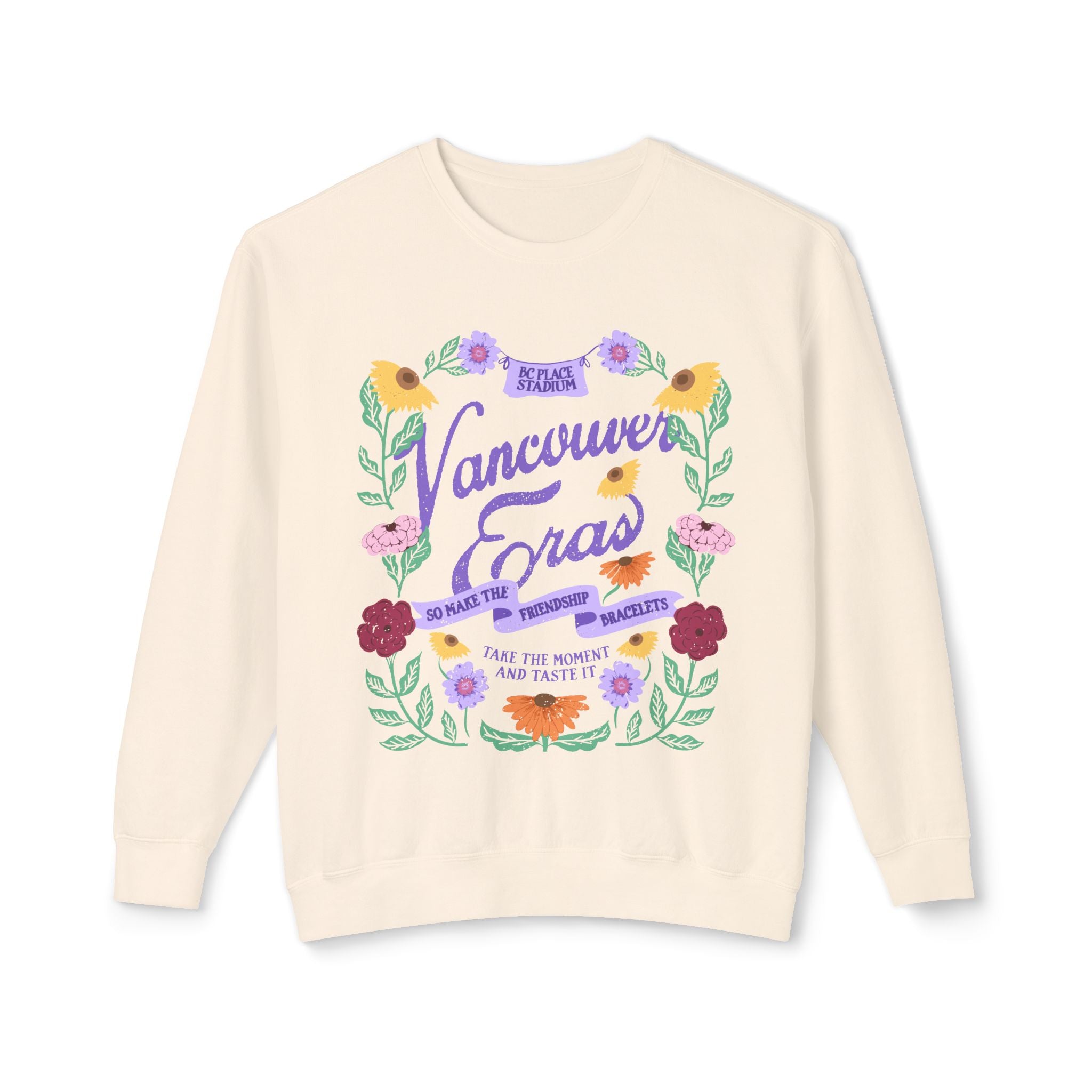 Vancouver Eras Floral Surprise Song Piano Lightweight Crewneck