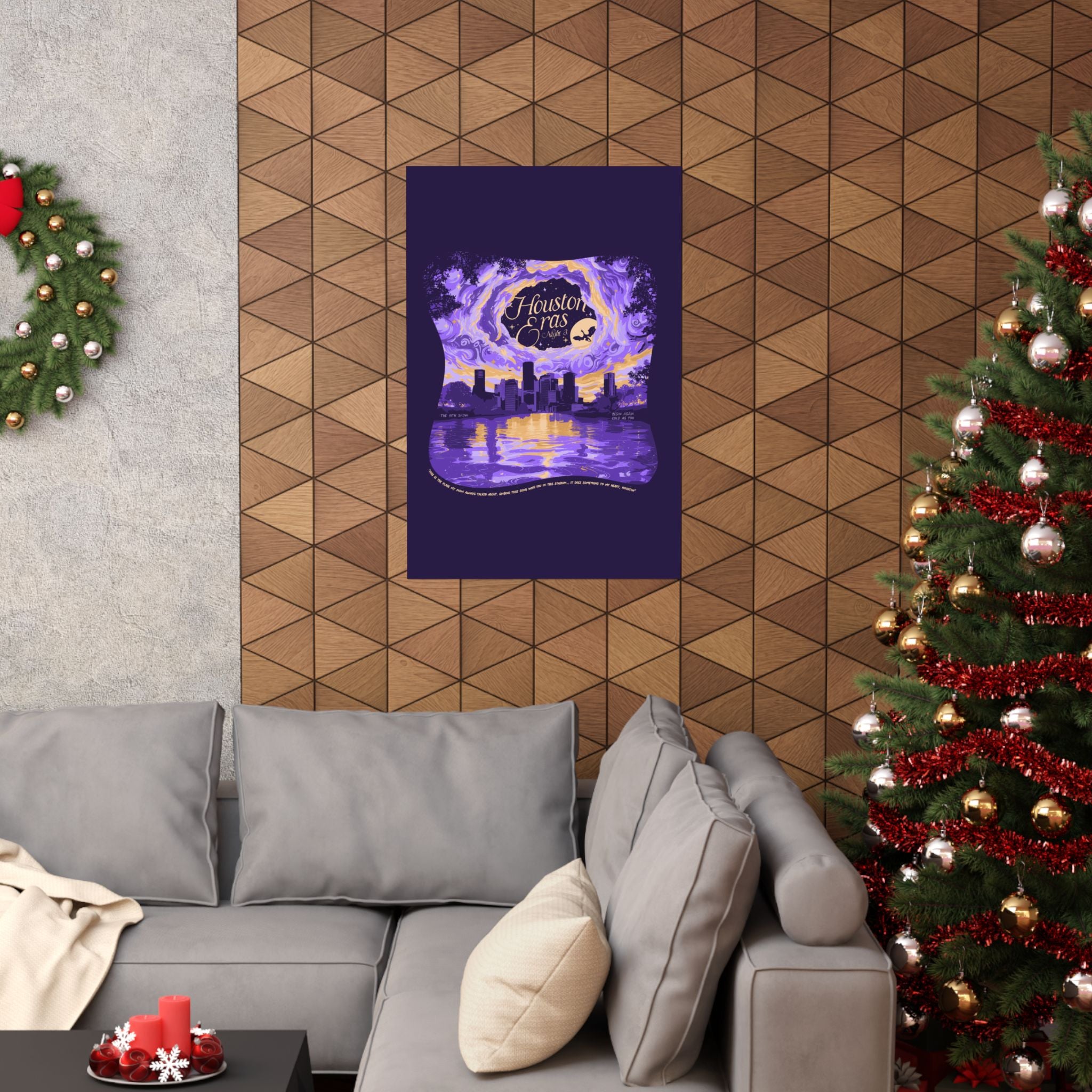 Purple Night Three Houston Eras Poster