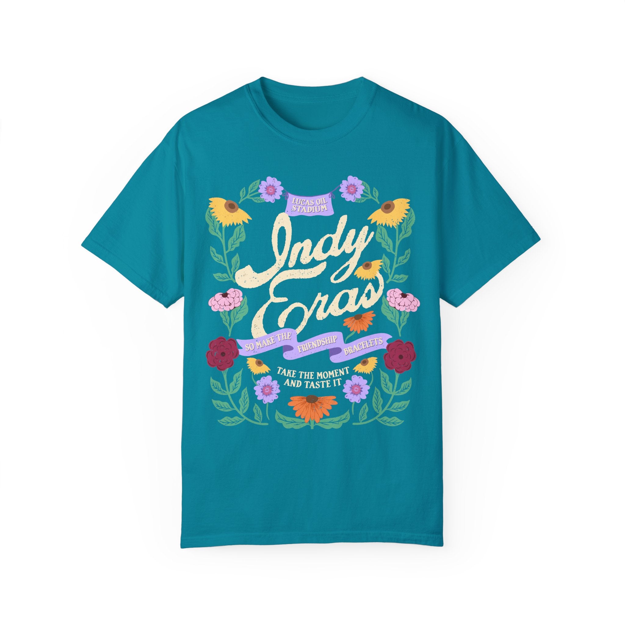 Indy Eras Tour  Floral Piano Comfort Colors Tee