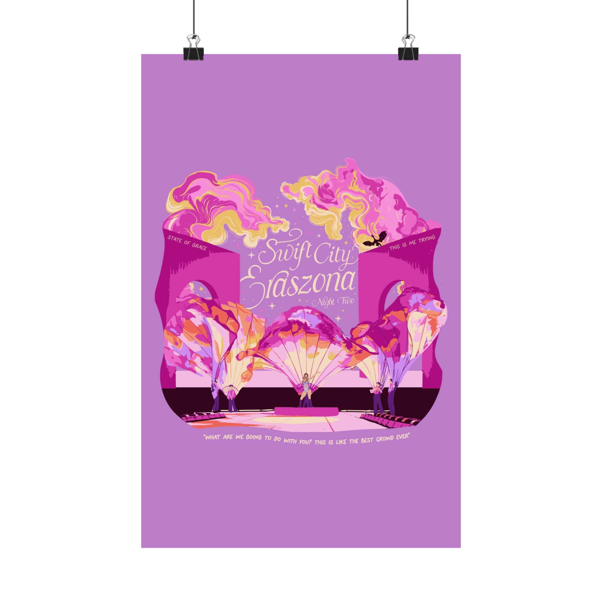 Purple Night Two Glendale Eras Poster
