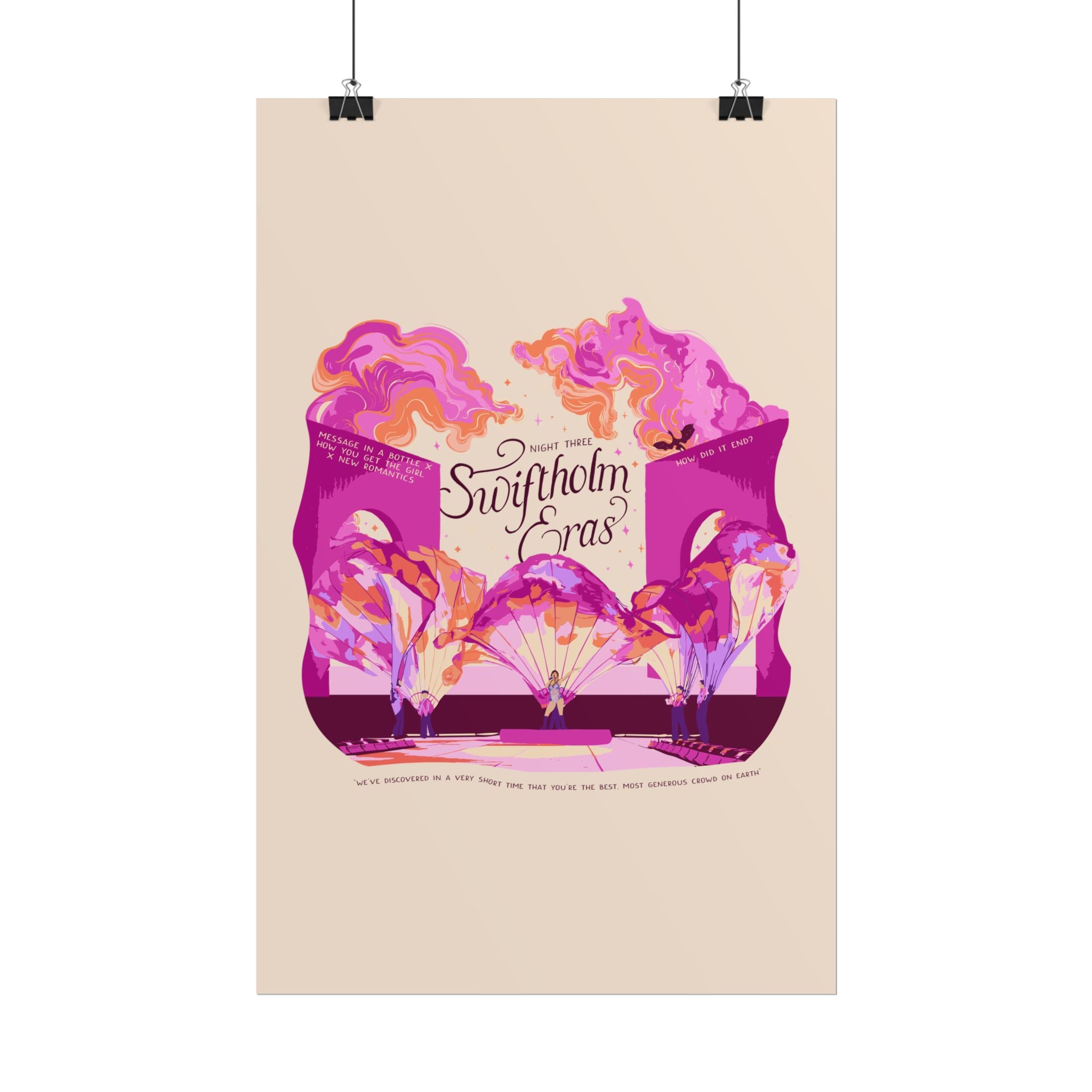Ivory Night Three Opening Swiftholm Eras Tour Poster
