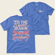 ’Tis the Damn Season Buffalo Tee in Flo Blue
