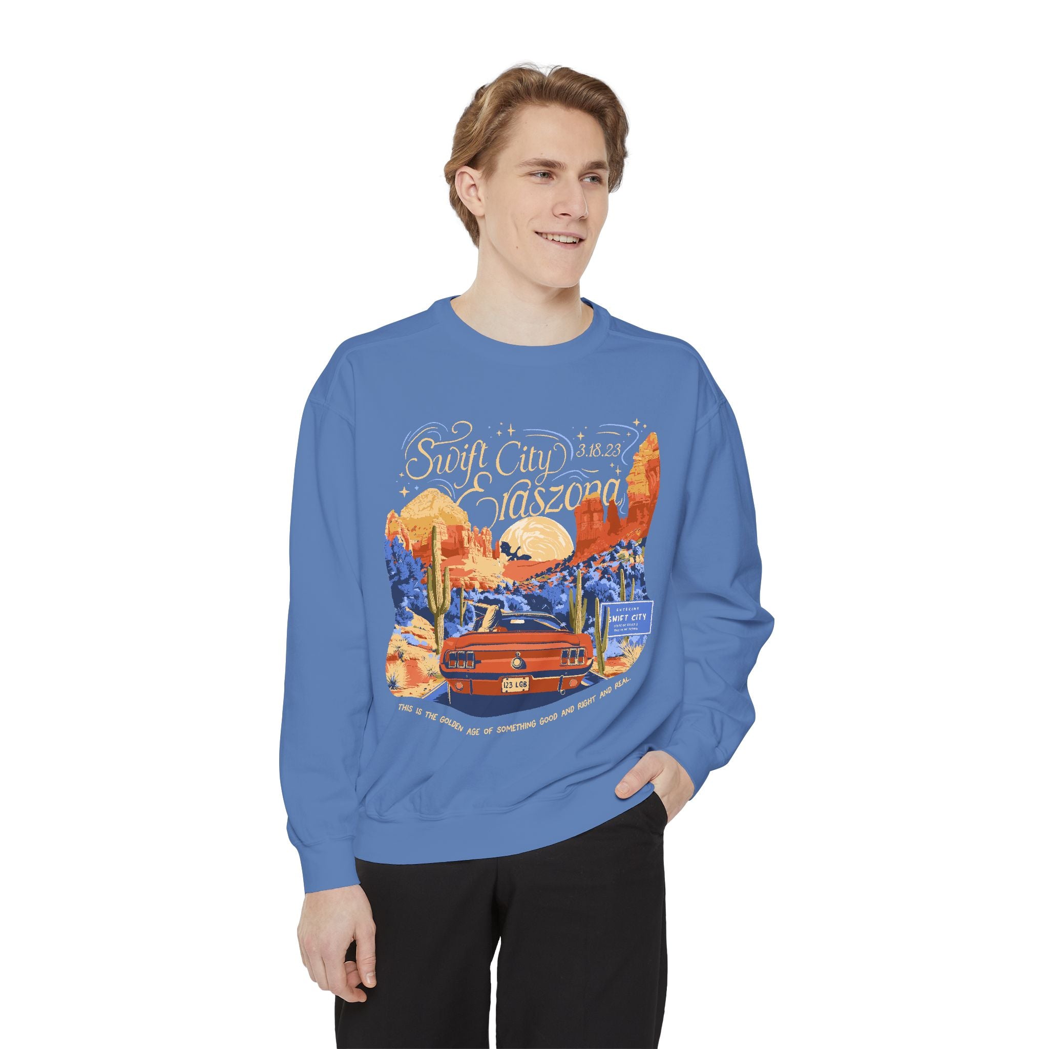 Night Two Sedona Drive Eraszona Tour Crewneck