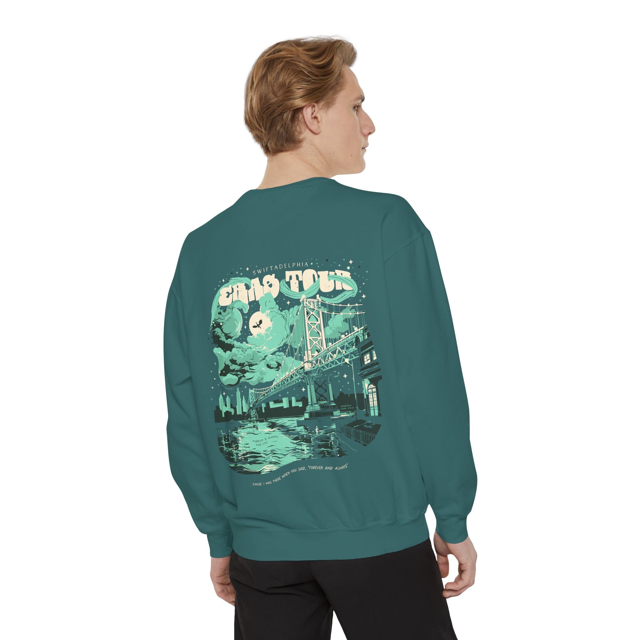 Night Two Swiftadelphia Skyline Eras Tour Crewneck