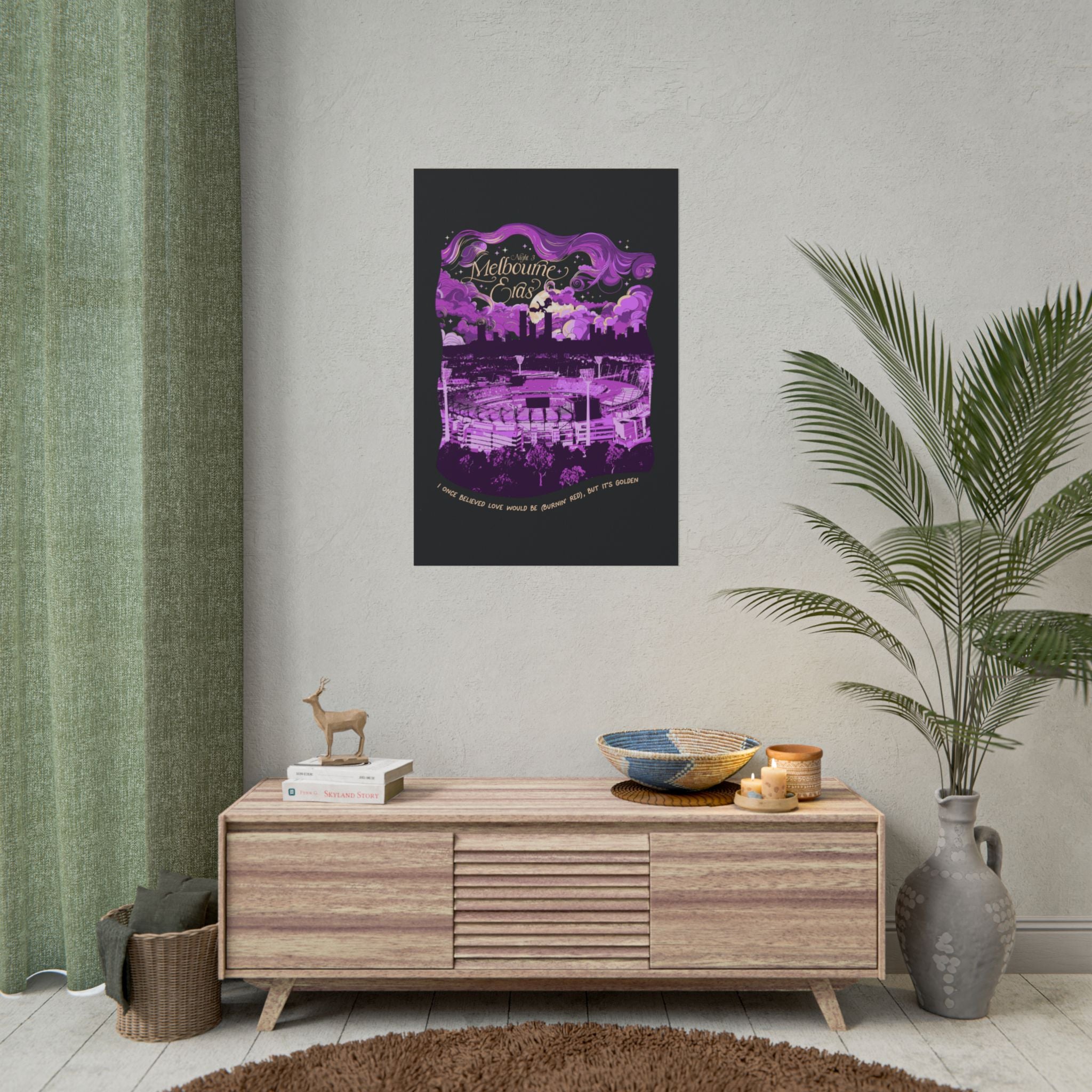 Black Night Three Melbourne Eras Tour Poster