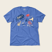 Buffalo Forever Tee in Flo Blue