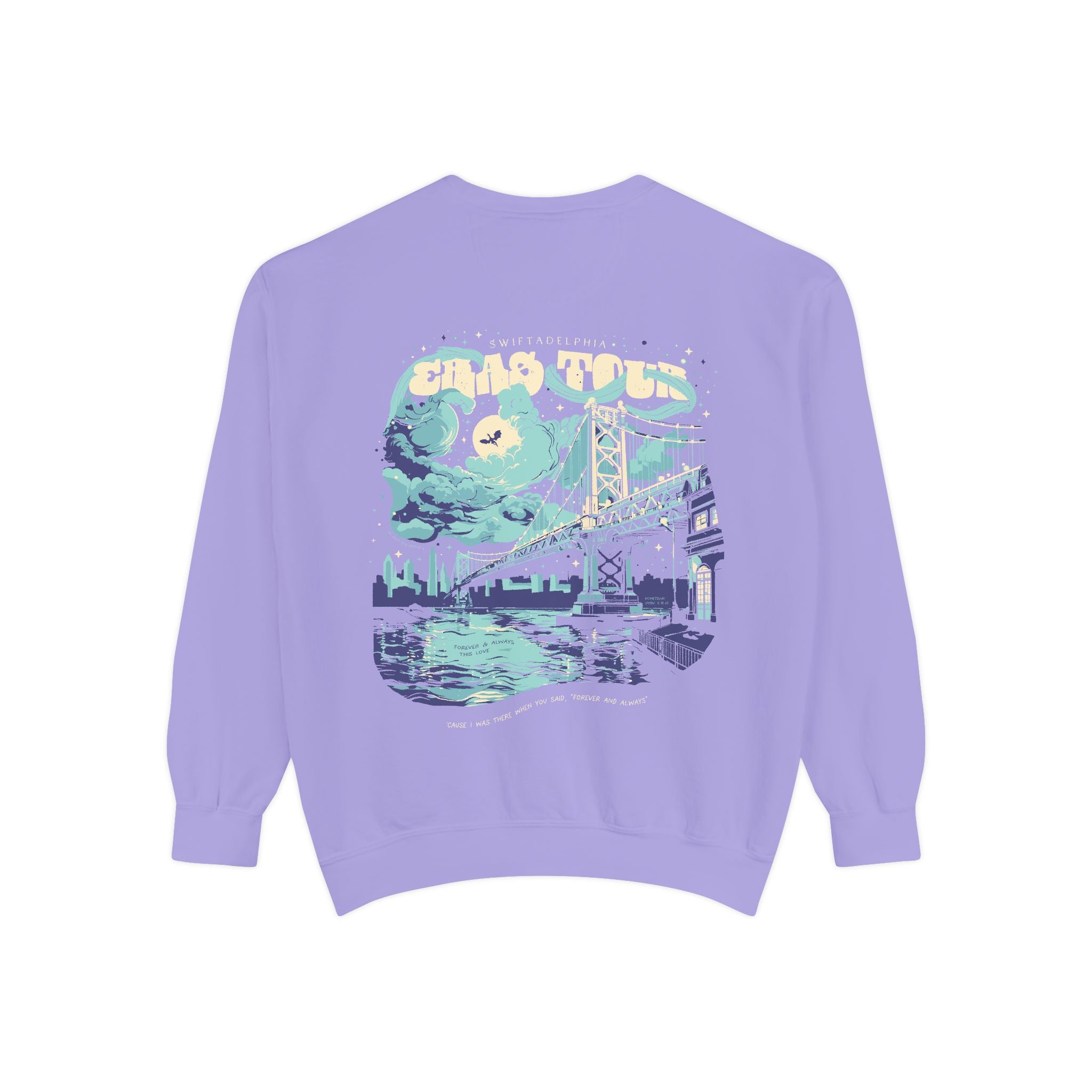 Night Two Swiftadelphia Skyline Eras Tour Crewneck