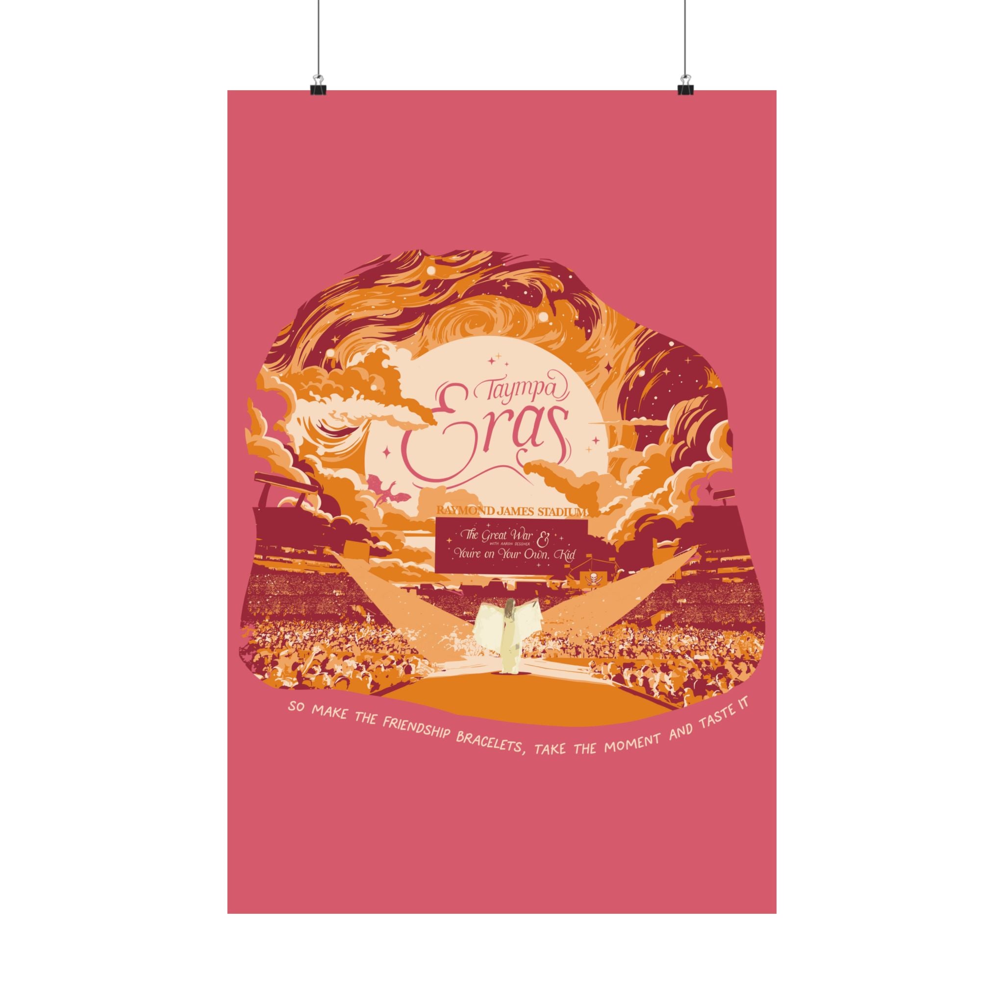 Pink Night Two Tampa Eras Tour Poster