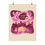 Maroon Surprise Song Dress Night Two Houston Eras Tour Poster