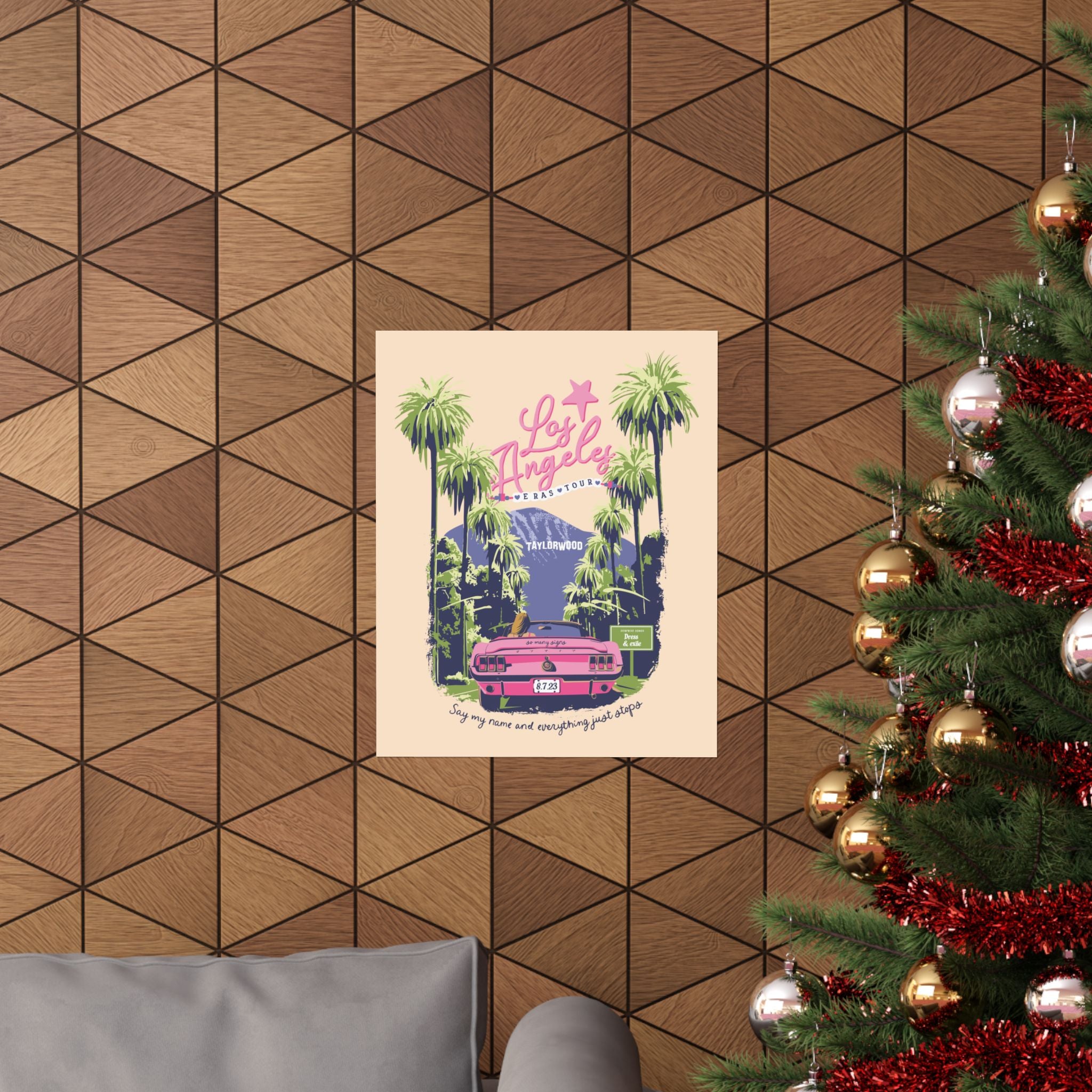Los Angeles Eras Night Four Taylorwood Poster