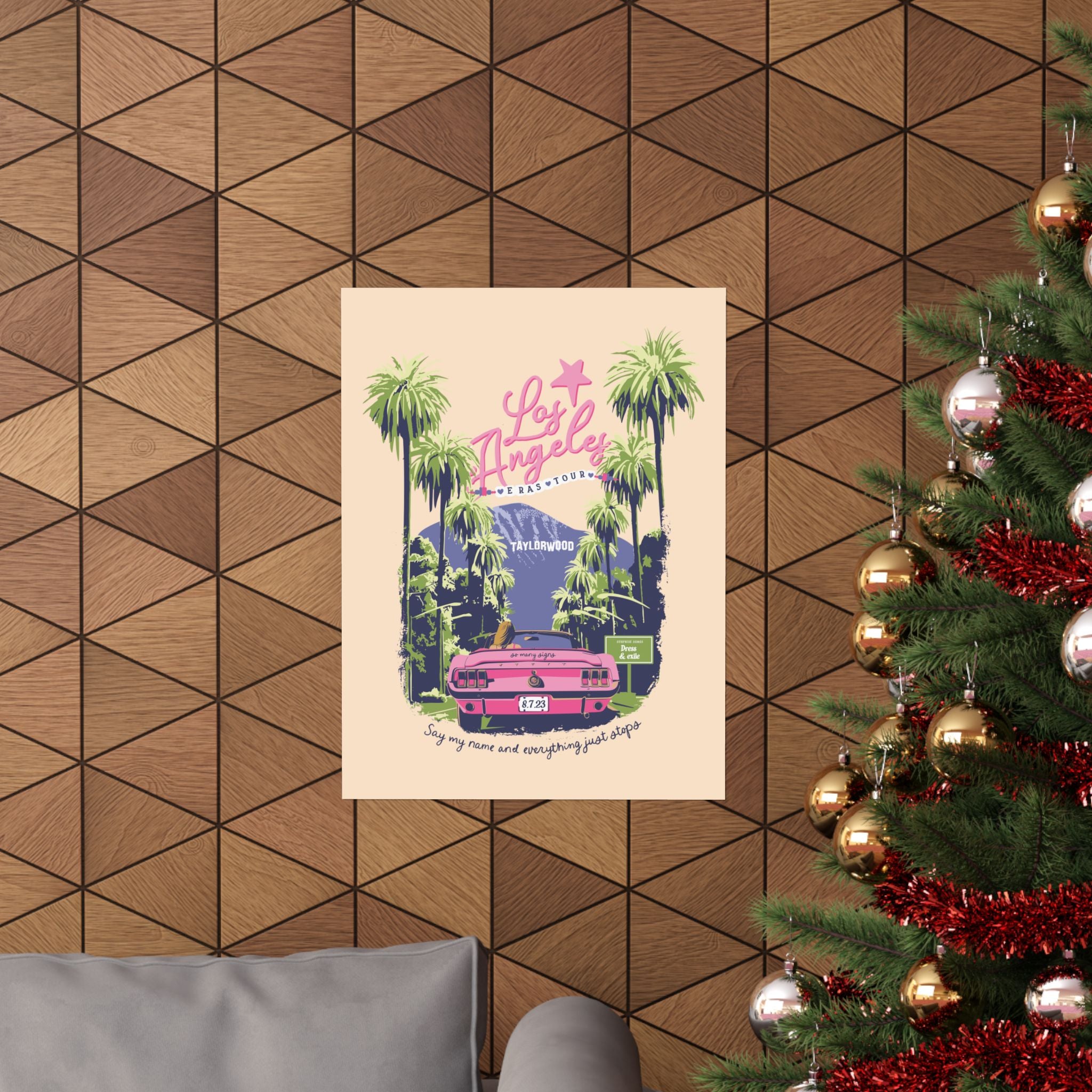 Los Angeles Eras Night Four Taylorwood Poster