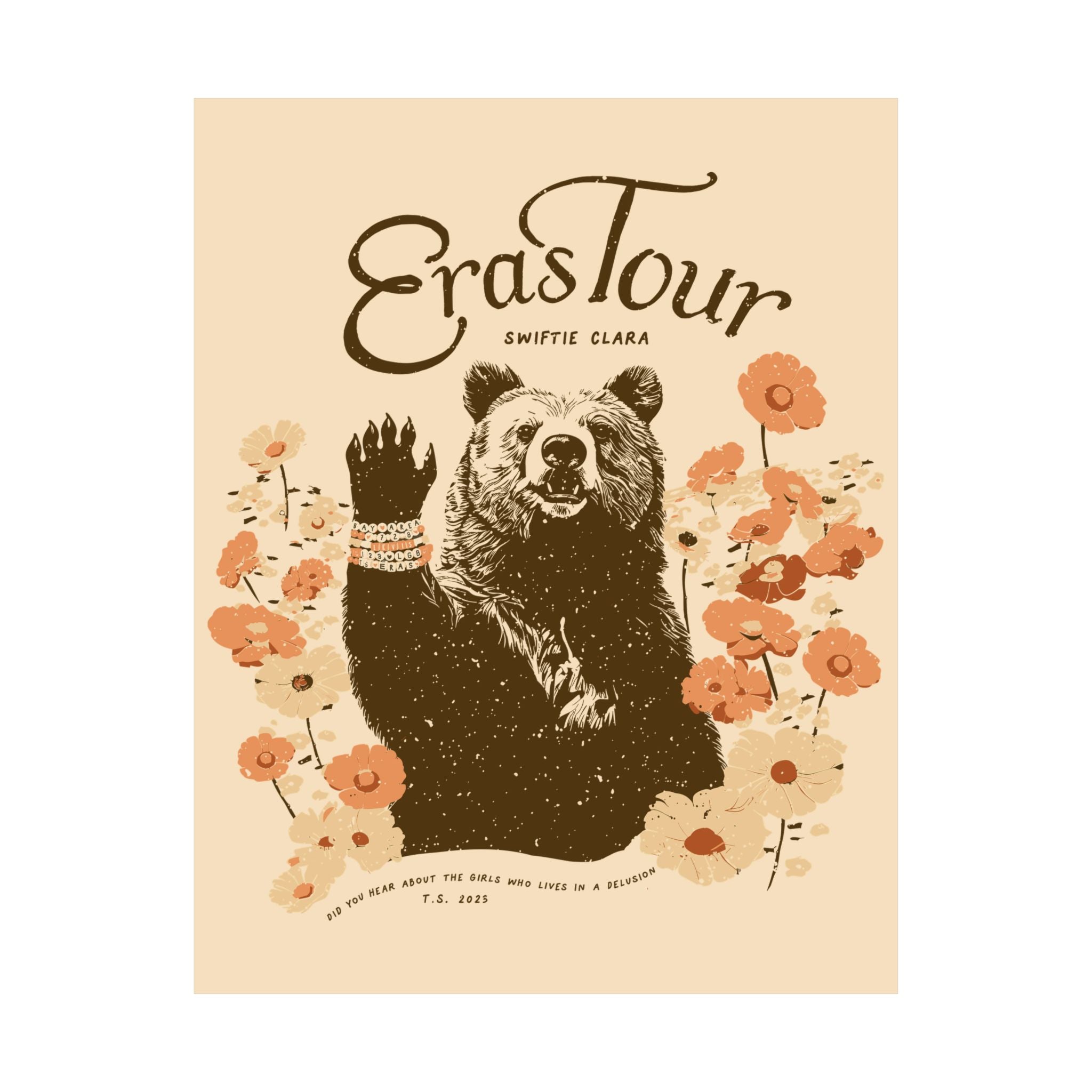 Santa Clara Eras Bears and Beads Night One Poster