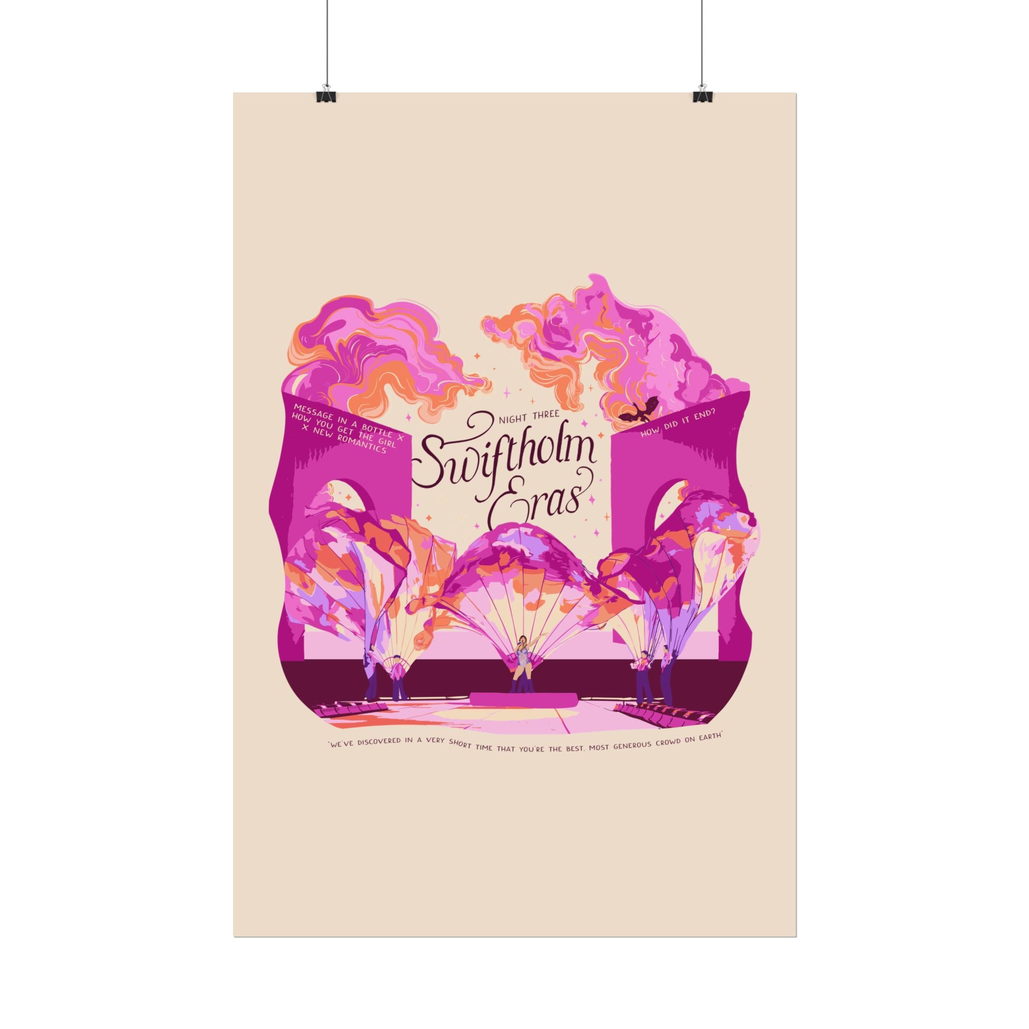 Ivory Night Three Opening Swiftholm Eras Tour Poster