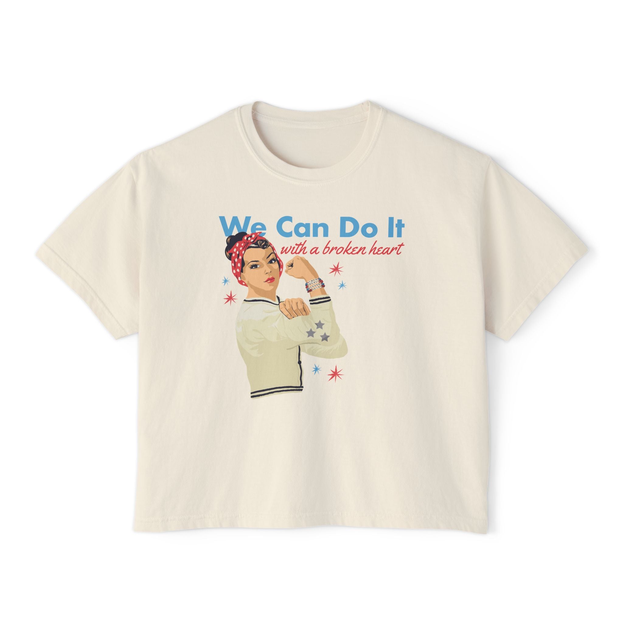 Rosie The Riveter Comfort Colors Crop Top