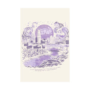 Night One Nashville Eras Tour Skyline Ivory Poster