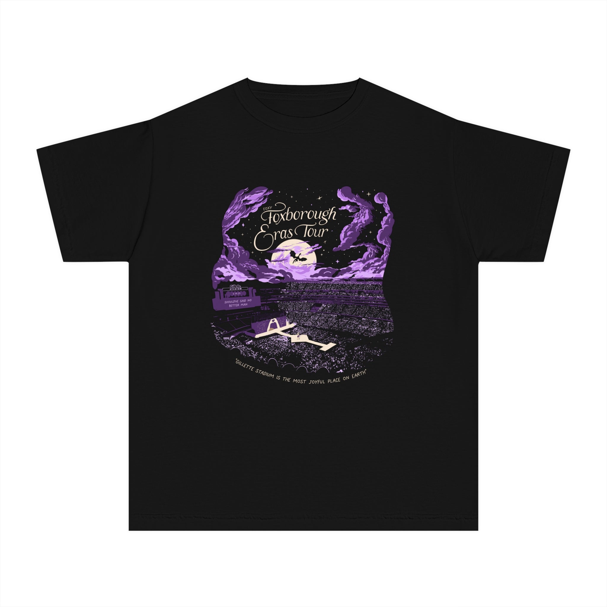 Night One Foxborough Eras Gillette Stadium Youth Midweight Tee