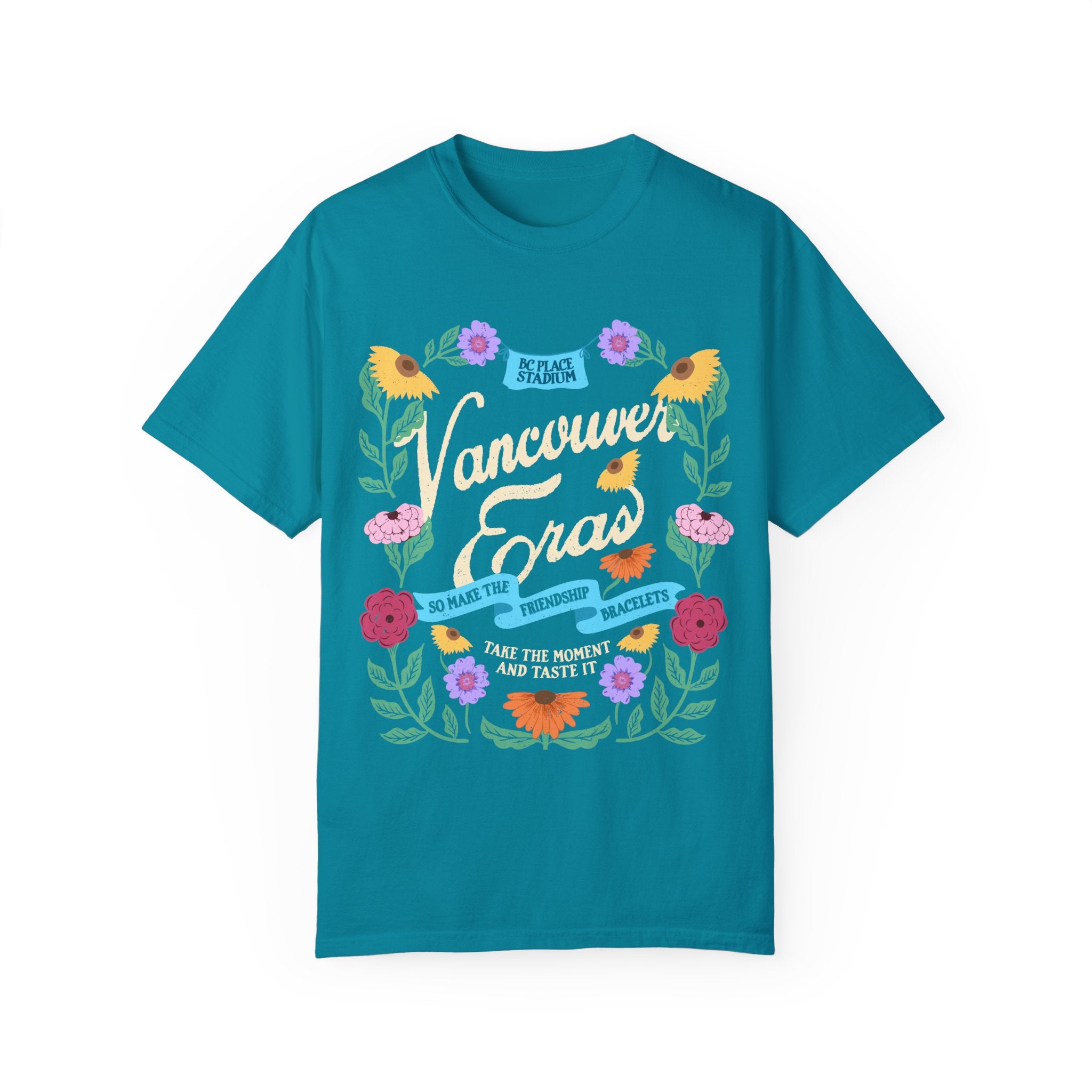 Vancouver Eras Tour Floral Surprise Song Piano Comfort Colors Tee
