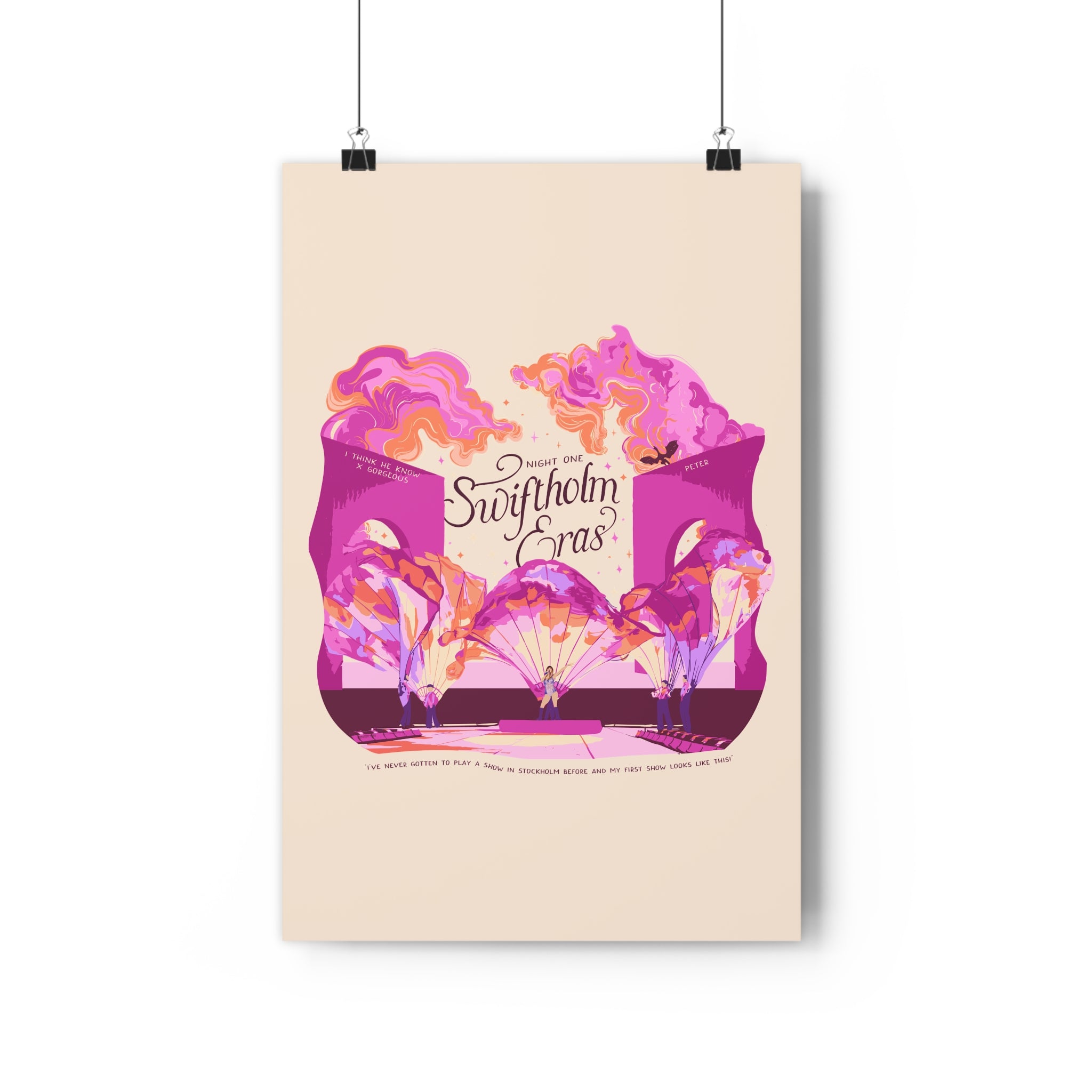 Ivory Night One Opening Swiftholm Eras Tour Poster