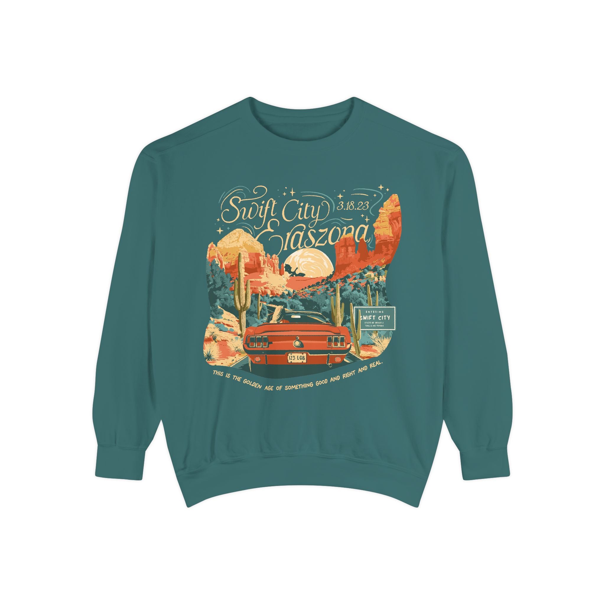 Night Two Sedona Drive Eraszona Tour Crewneck