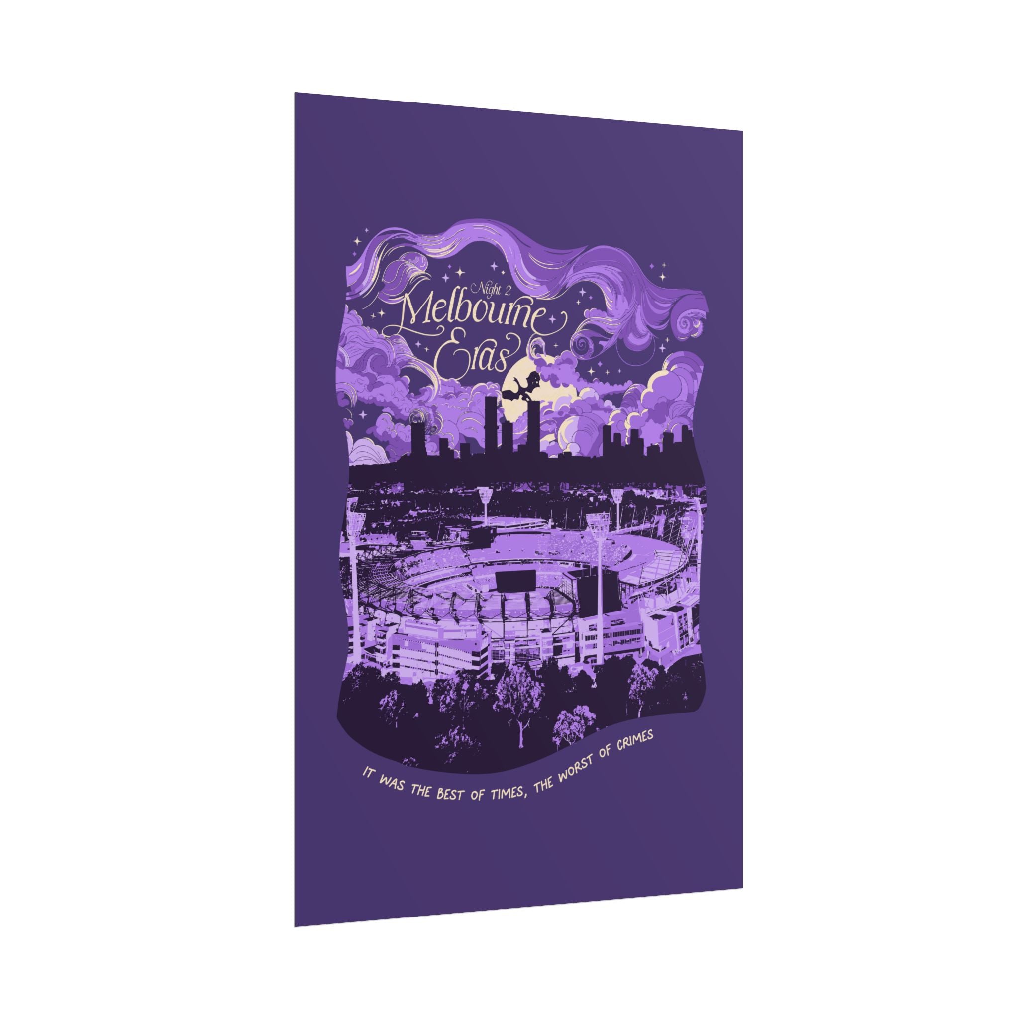 Purple Night Two Melbourne Eras Tour Poster