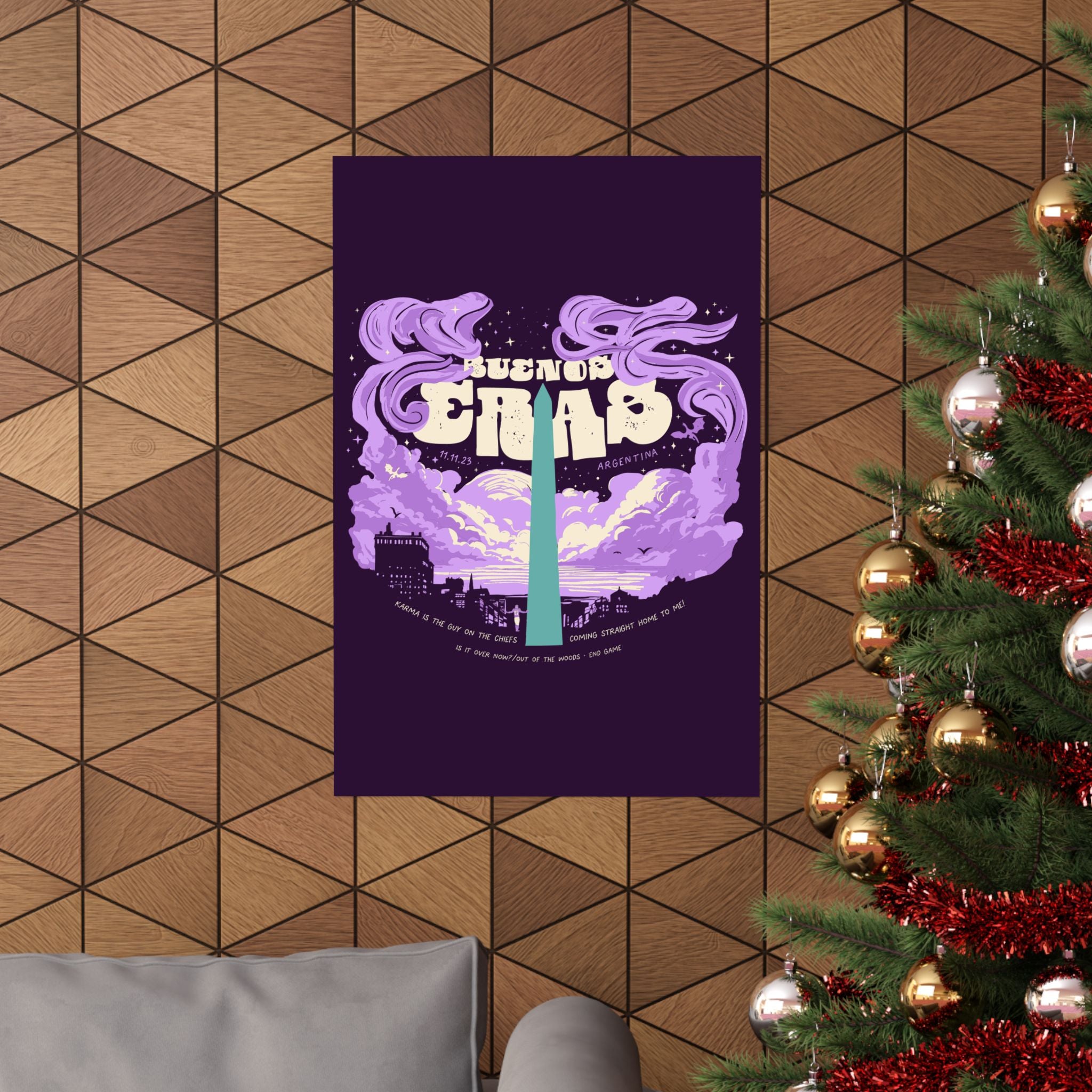 Purple Night Two Buenos Aires Eras Tour Poster