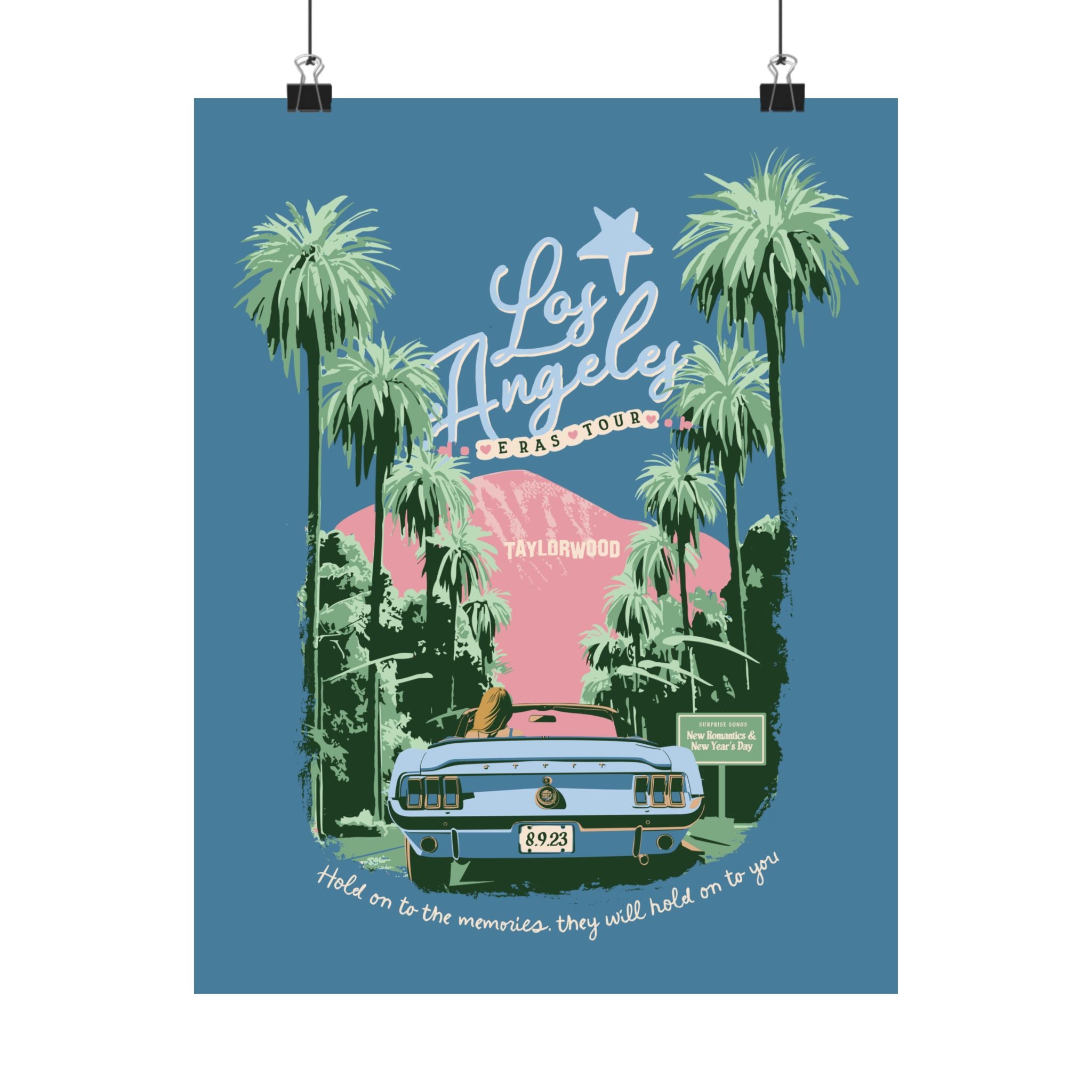 Los Angeles Eras Night Six Taylorwood Poster